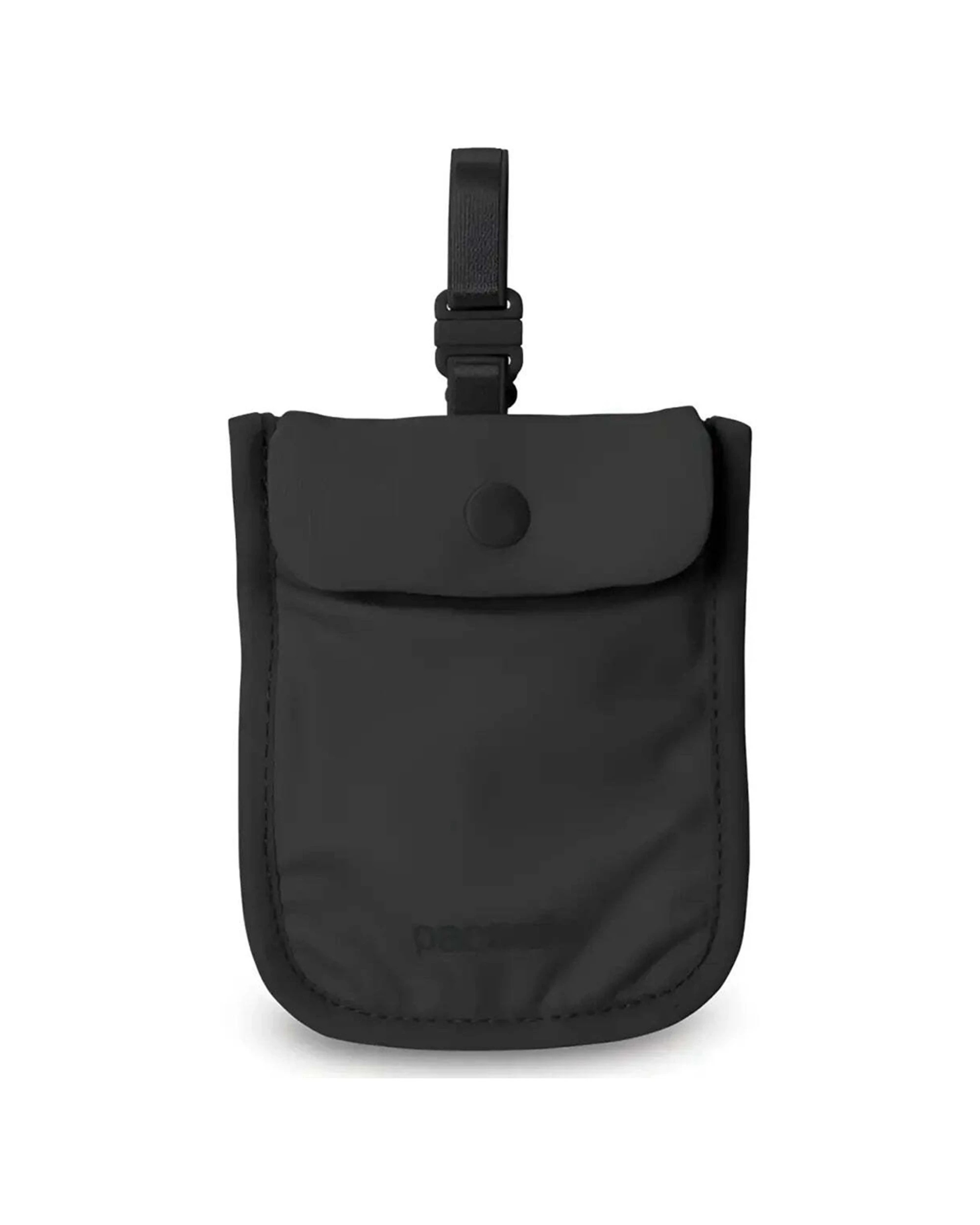 1 Pacsafe Coversafe S25 Secret Bra Pouch Soft Touch Nylon Spandex Lightweight Secure - Black, 1 of 2