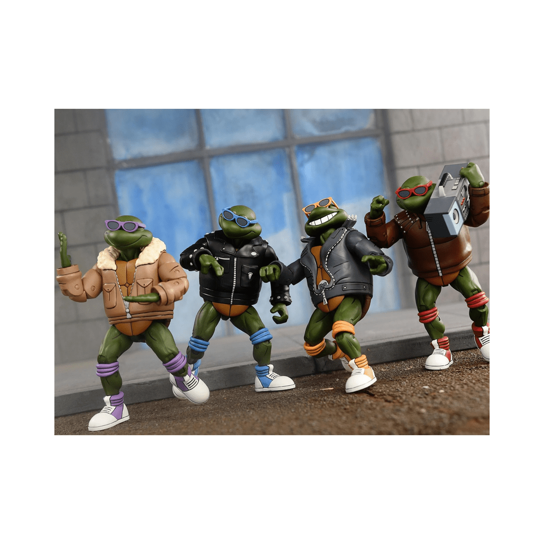 7 NECA Teenage Mutant Ninja Turtles Cartoon Punk Turtles 7 inch Action Figure 4 Pack, 7 of 8