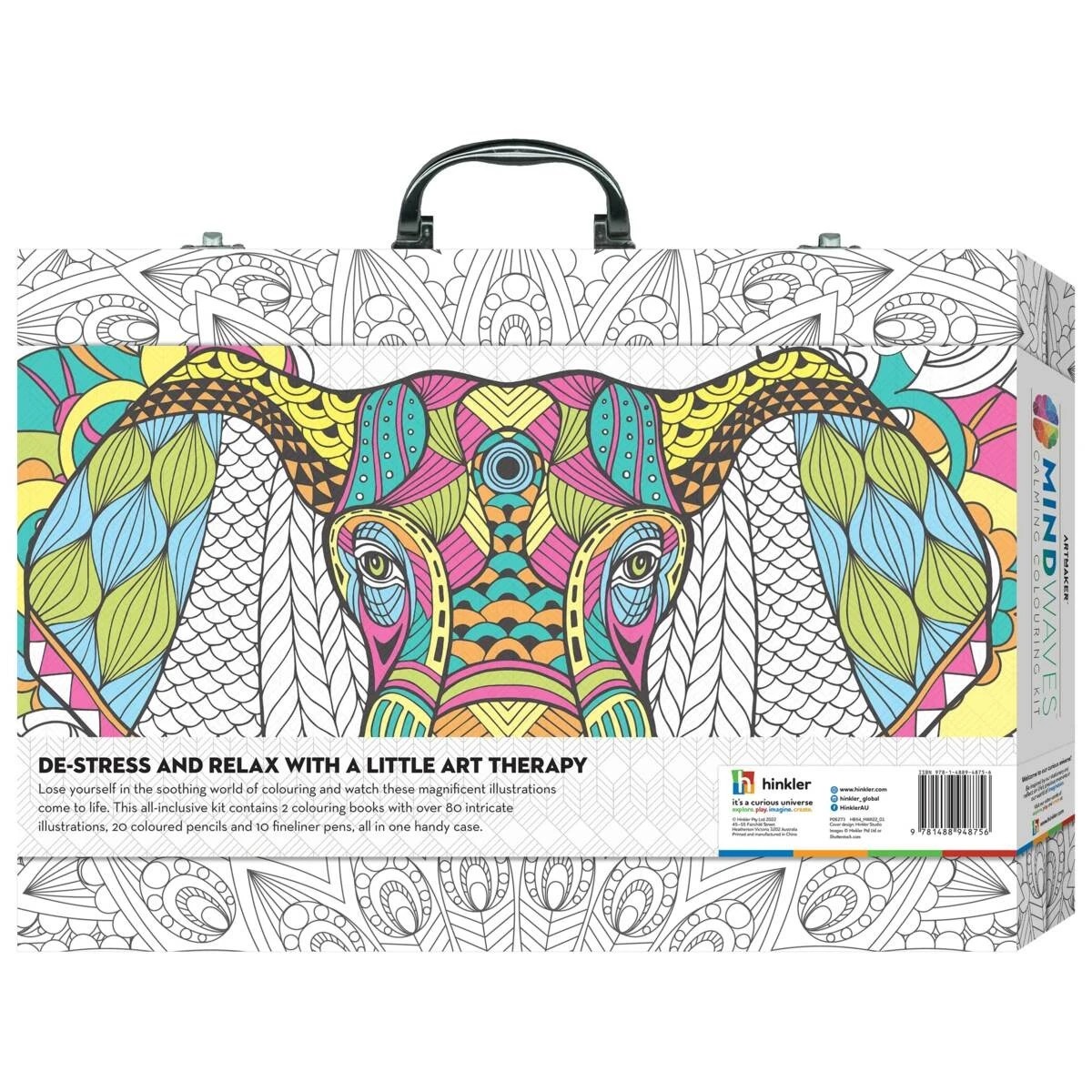 7 Art Maker Mindwaves Calming Colouring Kit, 7 of 7