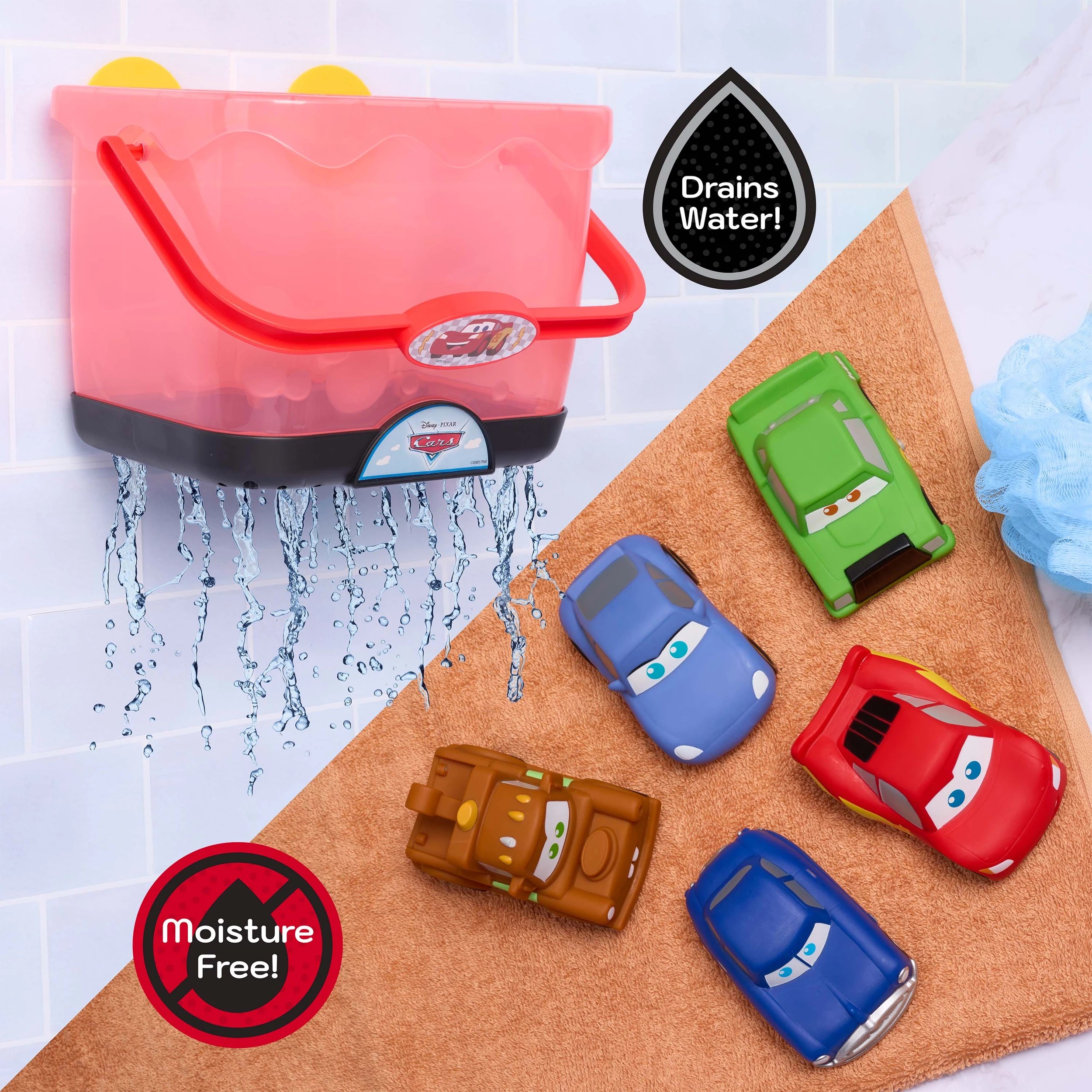3 Disney Bath Buckets Cars - Multi, 3 of 4