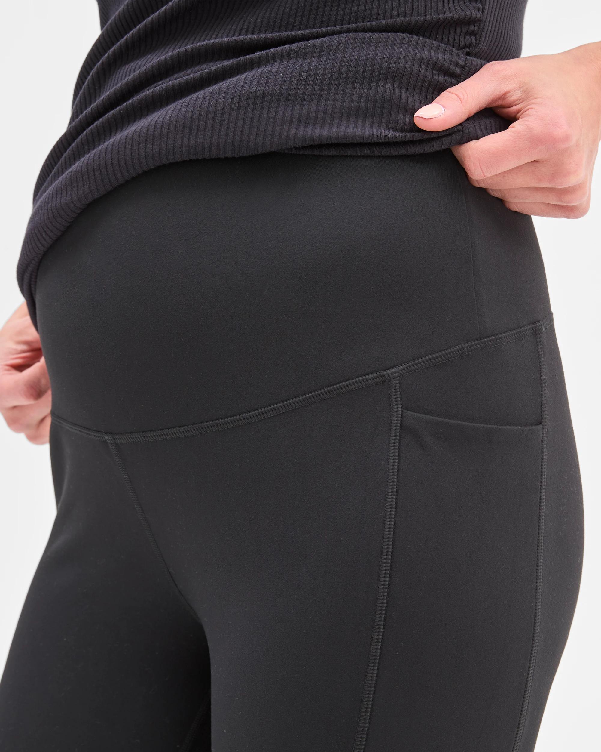 5 Target Maternity Active 7/8 Length Studio Soft Leggings BLACK, 5 of 5