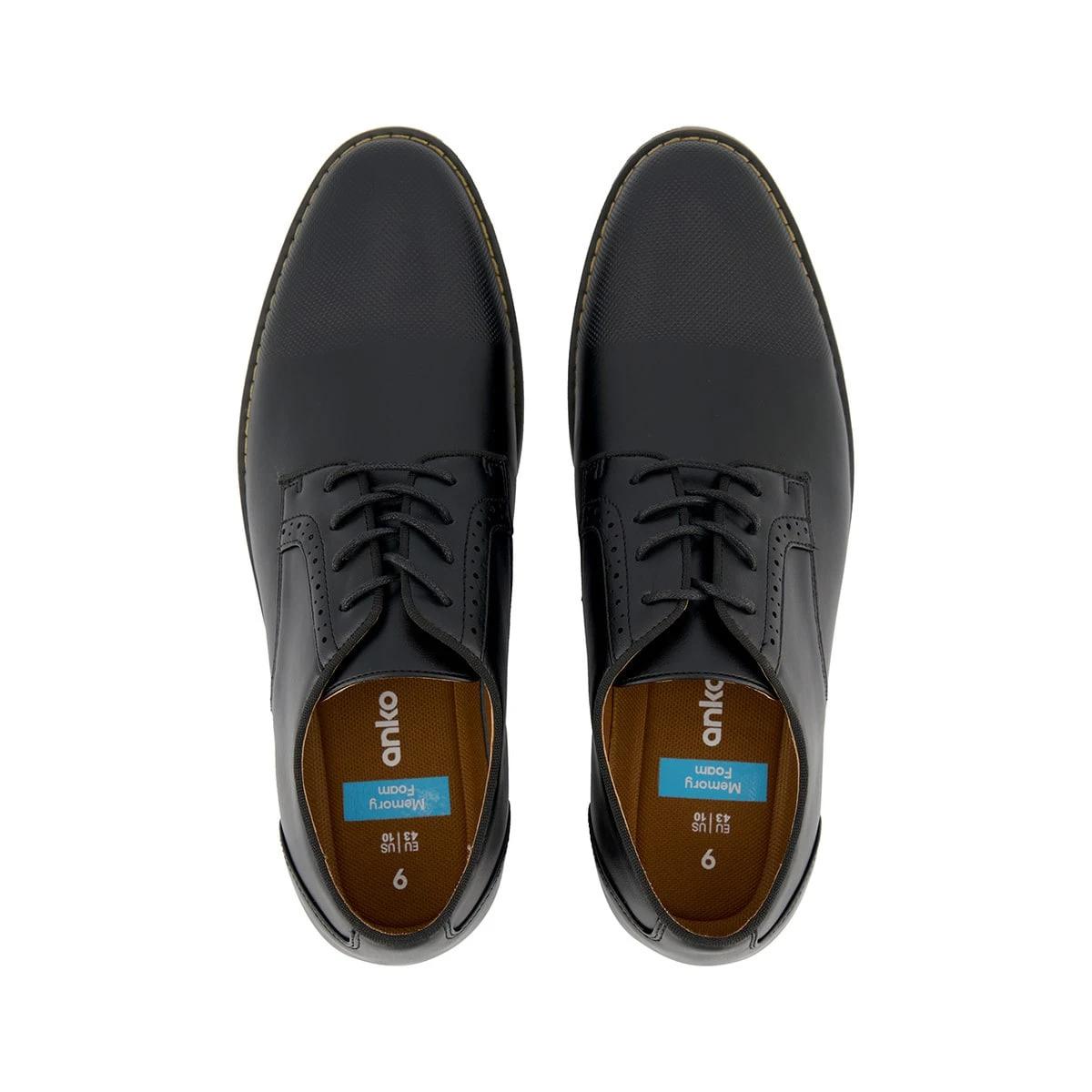 2 Burnished Toe Dress Shoes BLACK, 2 of 5