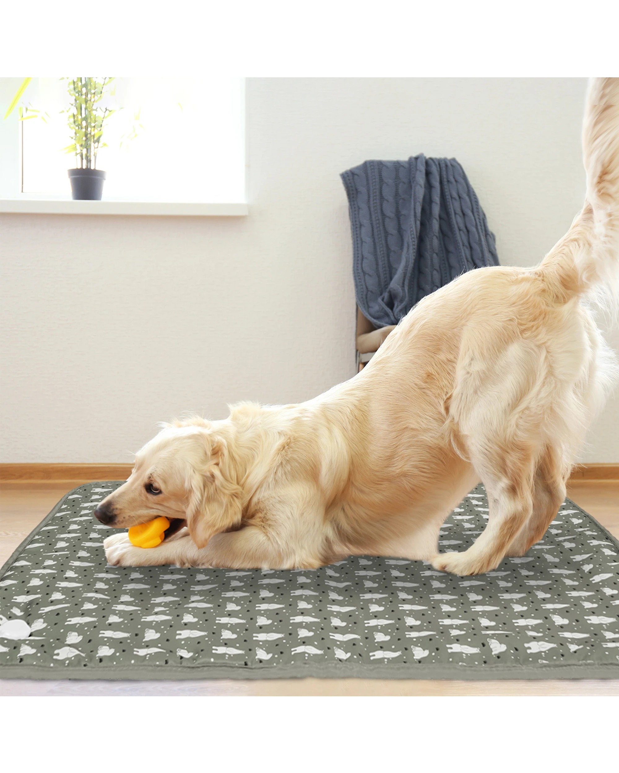 2 Advwin Pet Heating Pad 9 Temperature 4 Timer 60x90CM, 2 of 8