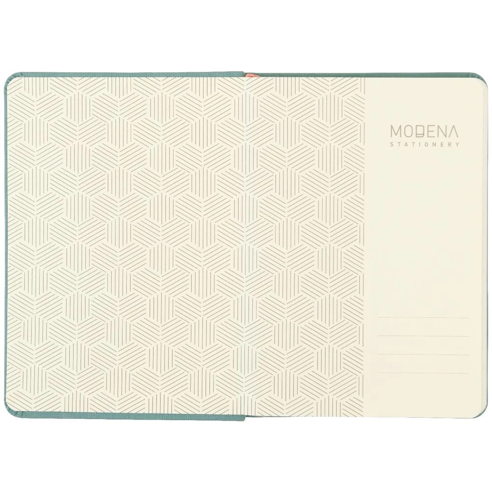 3 Modena A6 Linen Plain Notebook Teal, 3 of 5