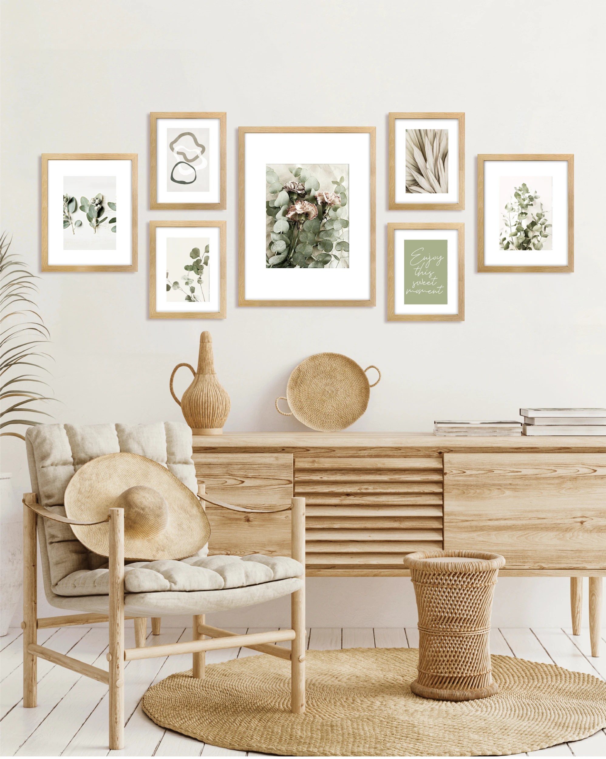 5 7 Piece Gallery Set - Oak, 5 of 5