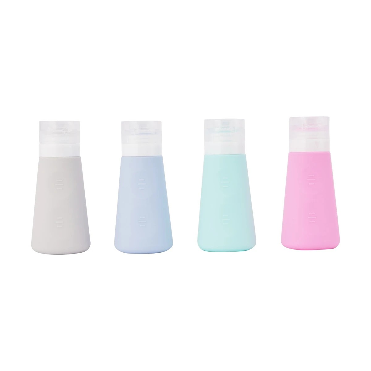 4 4 Pack Travel Solutions Silicone Bottles, 4 of 9