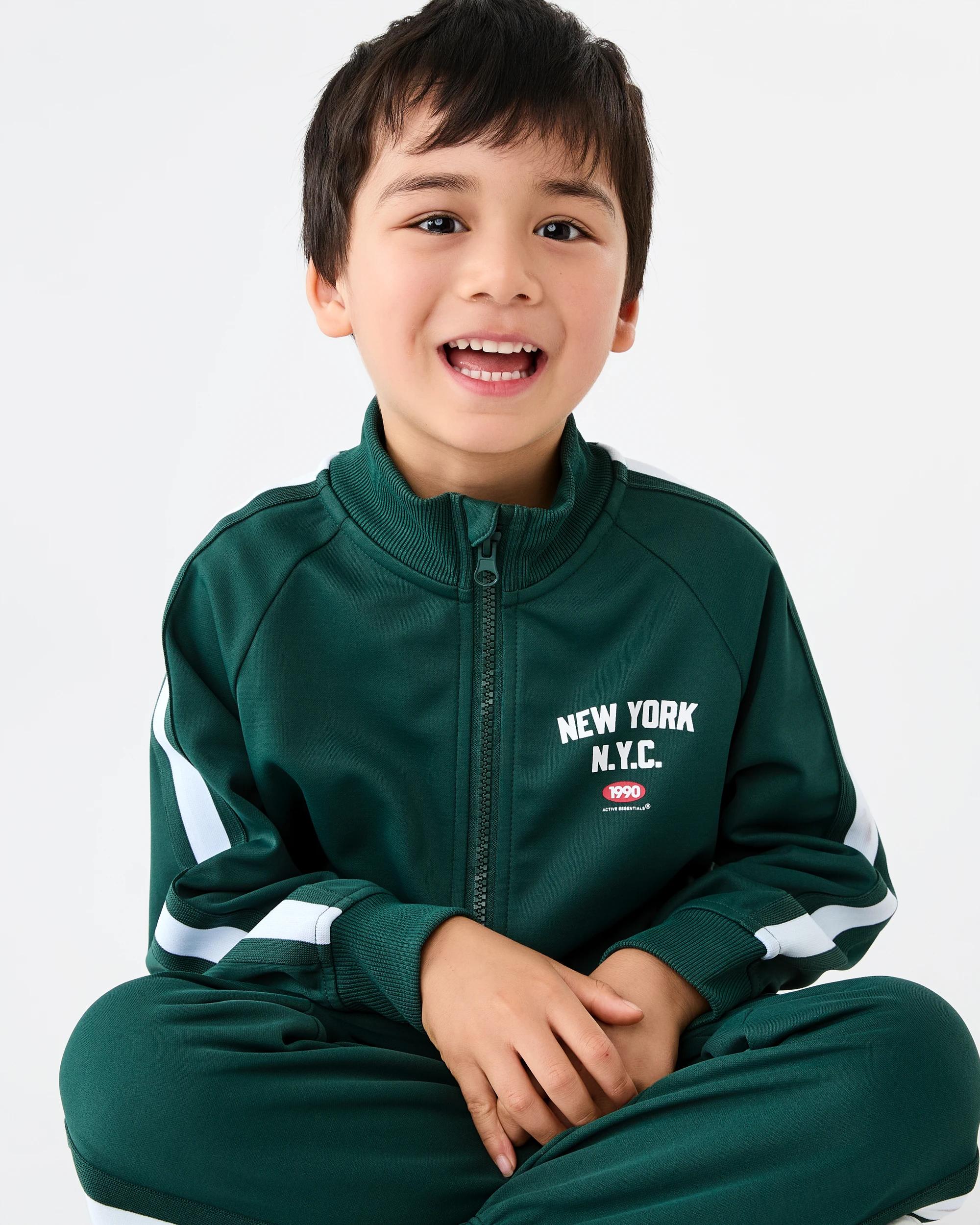 10 Tricot Zip Through Jacket Grn Varsit, 10 of 10