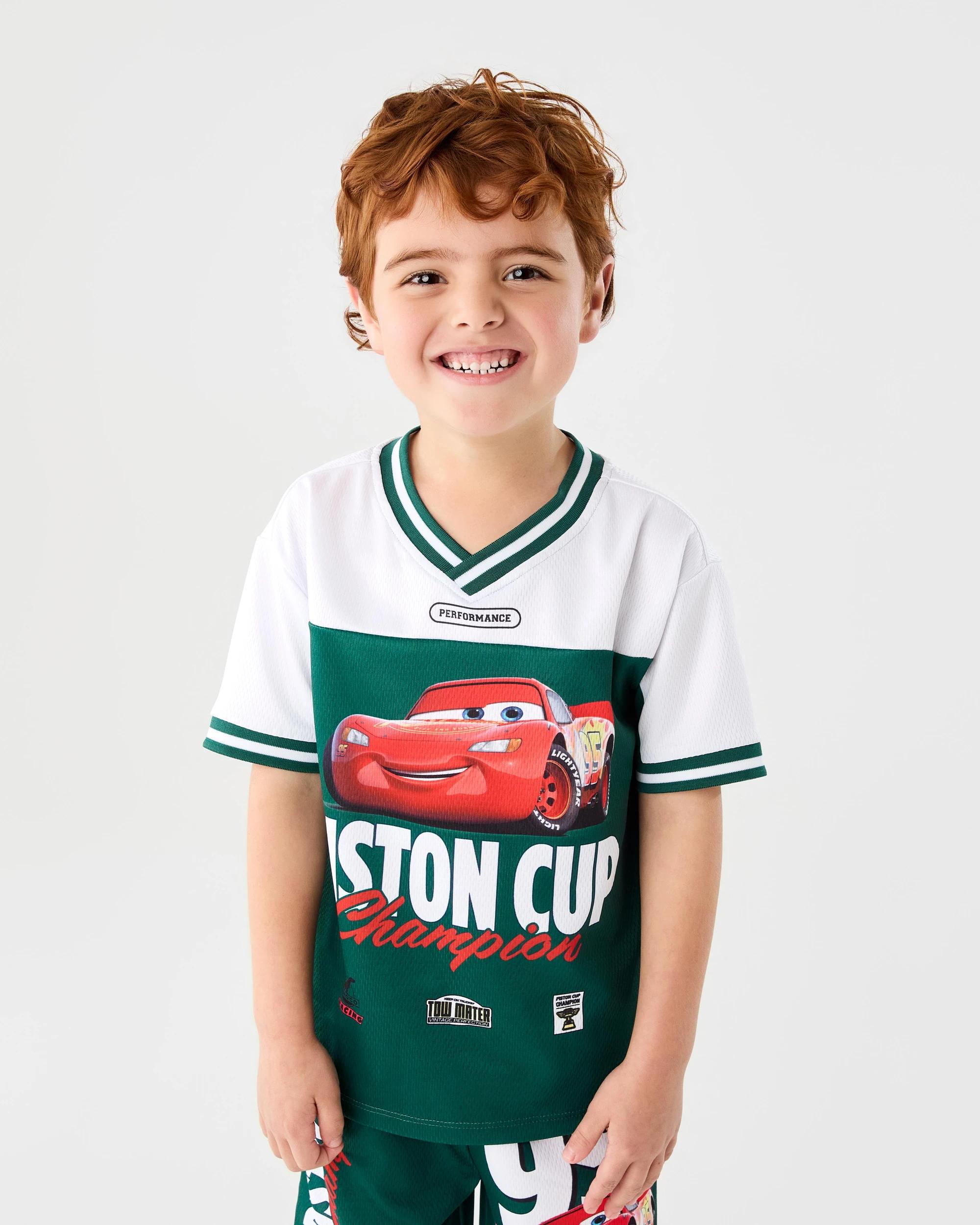 1 Cars License Oversized Mesh T-shirt Cars, 1 of 7