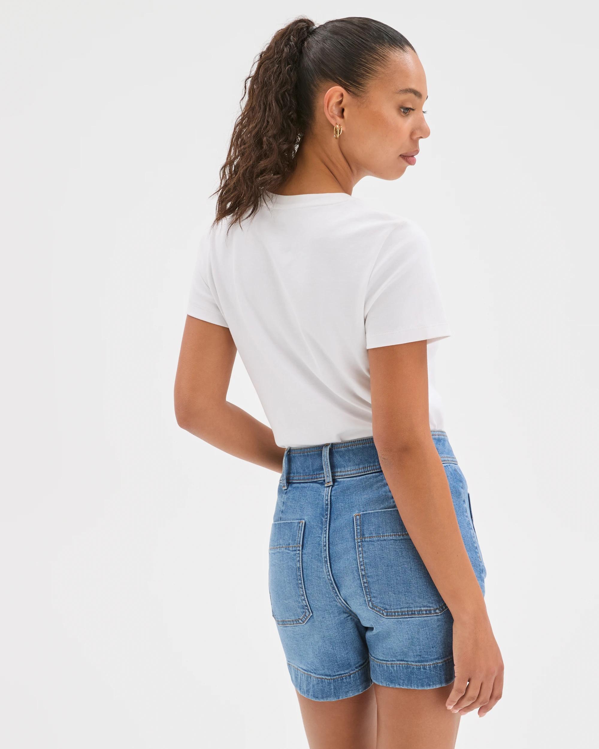 6 Target Denim Mila Denim Shorts VINTAGE WORN INDIGO, 6 of 6