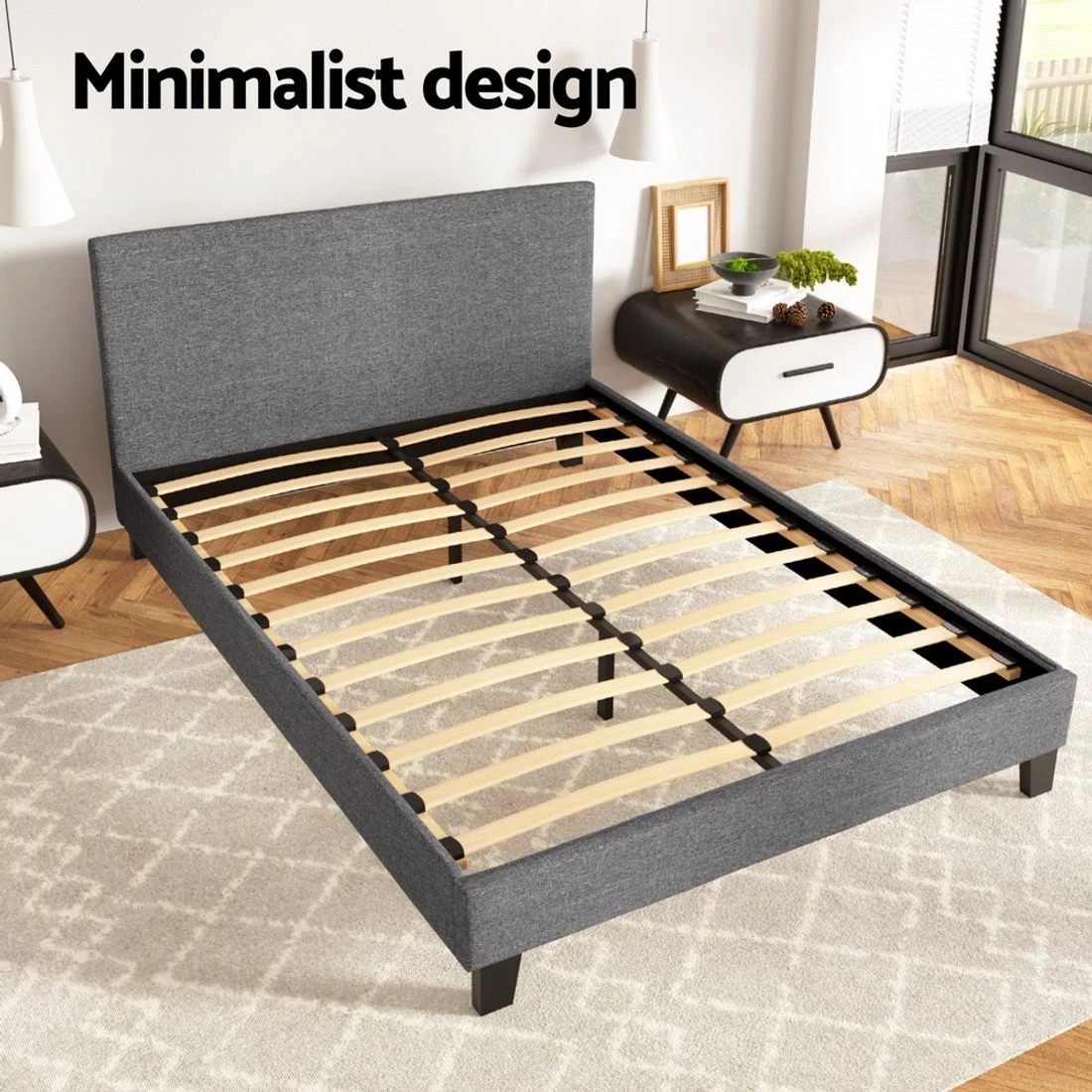 5 Artiss Bed Frame Double Size
 - grey, 5 of 10