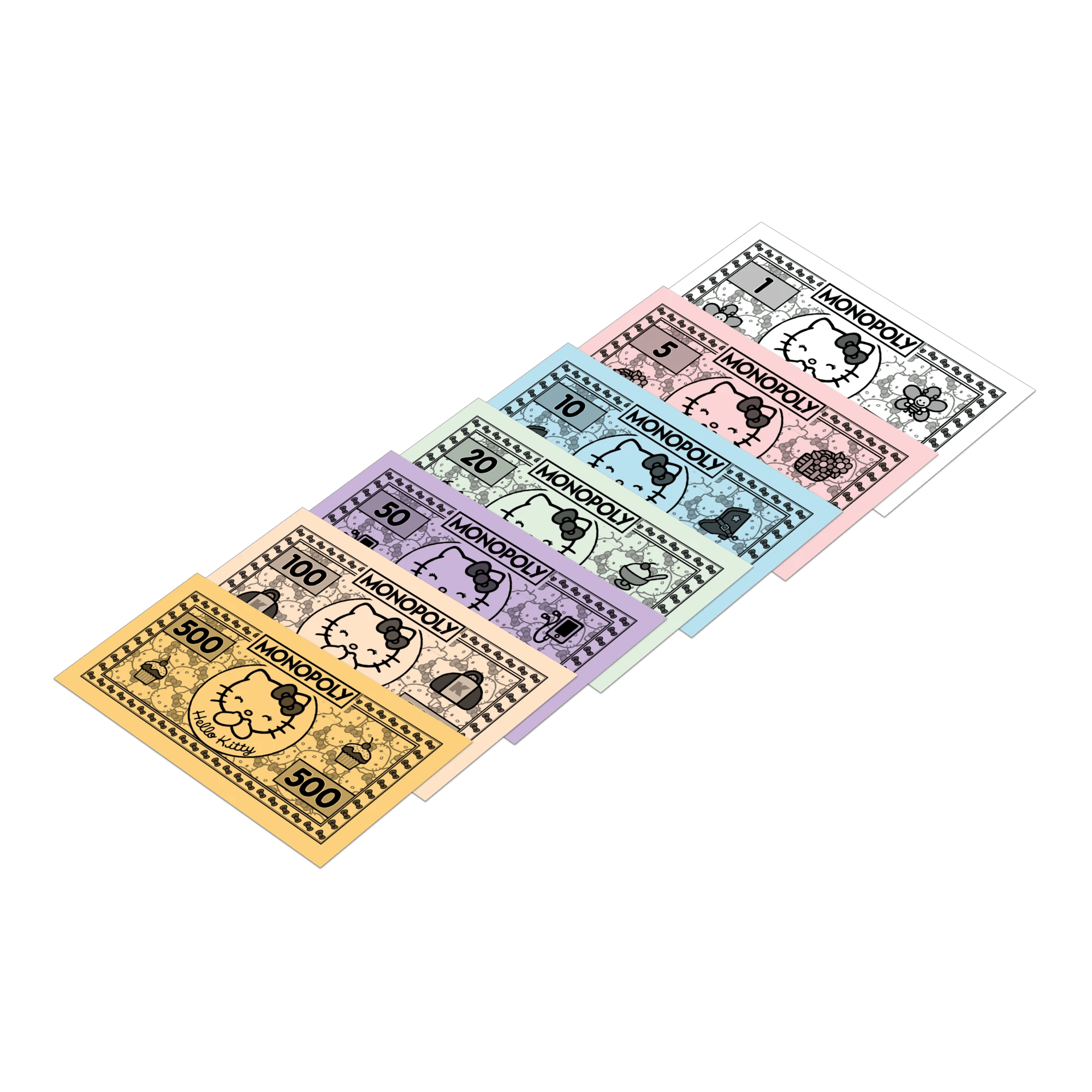 5 Hello Kitty Monopoly
 - Pink, 5 of 7
