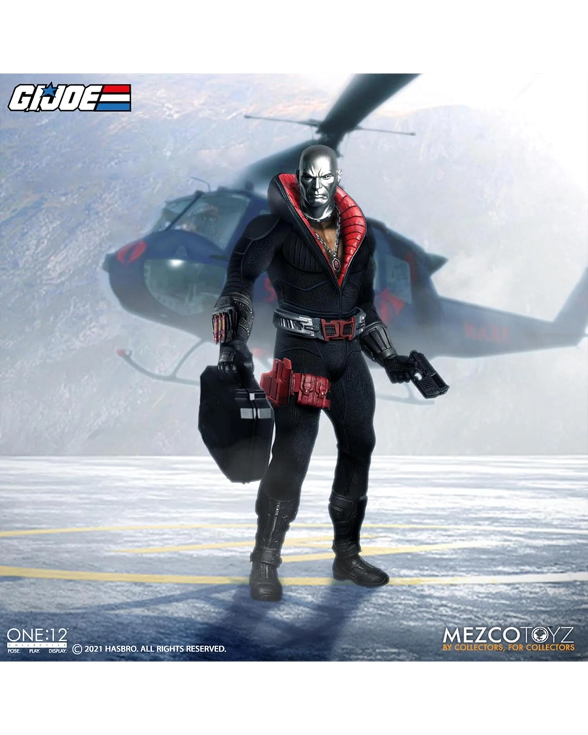 4 Mezco Toys G.I Joe Destro ONE:12 Collective Figure, 4 of 5