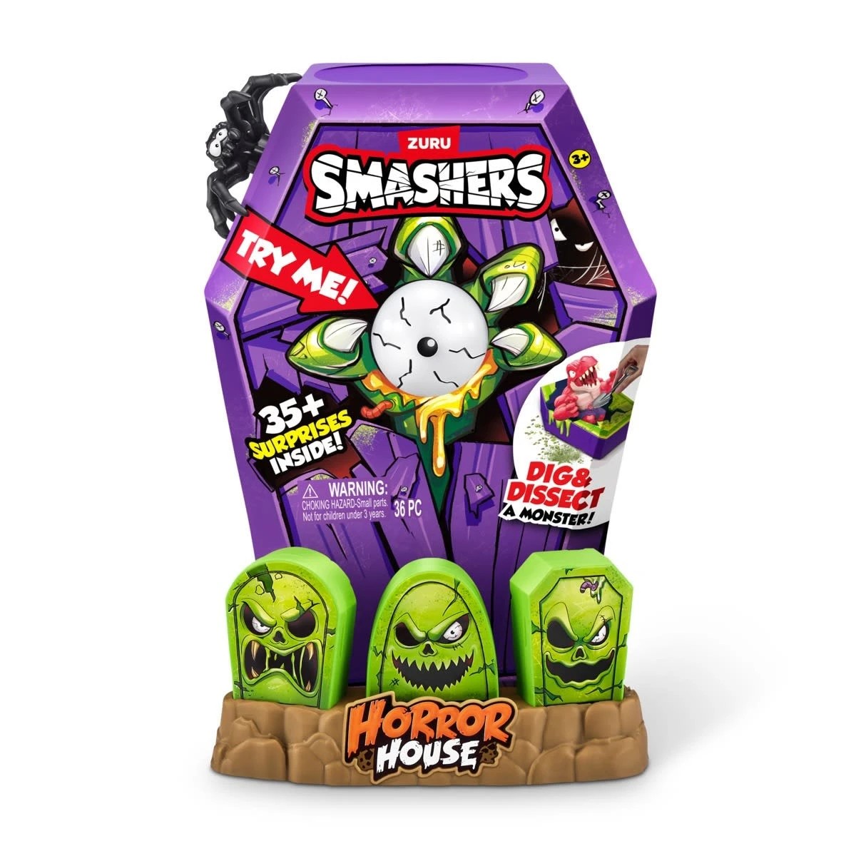 2 36 Piece Zuru Smashers Mega Horror House Playset - Assorted, 2 of 10