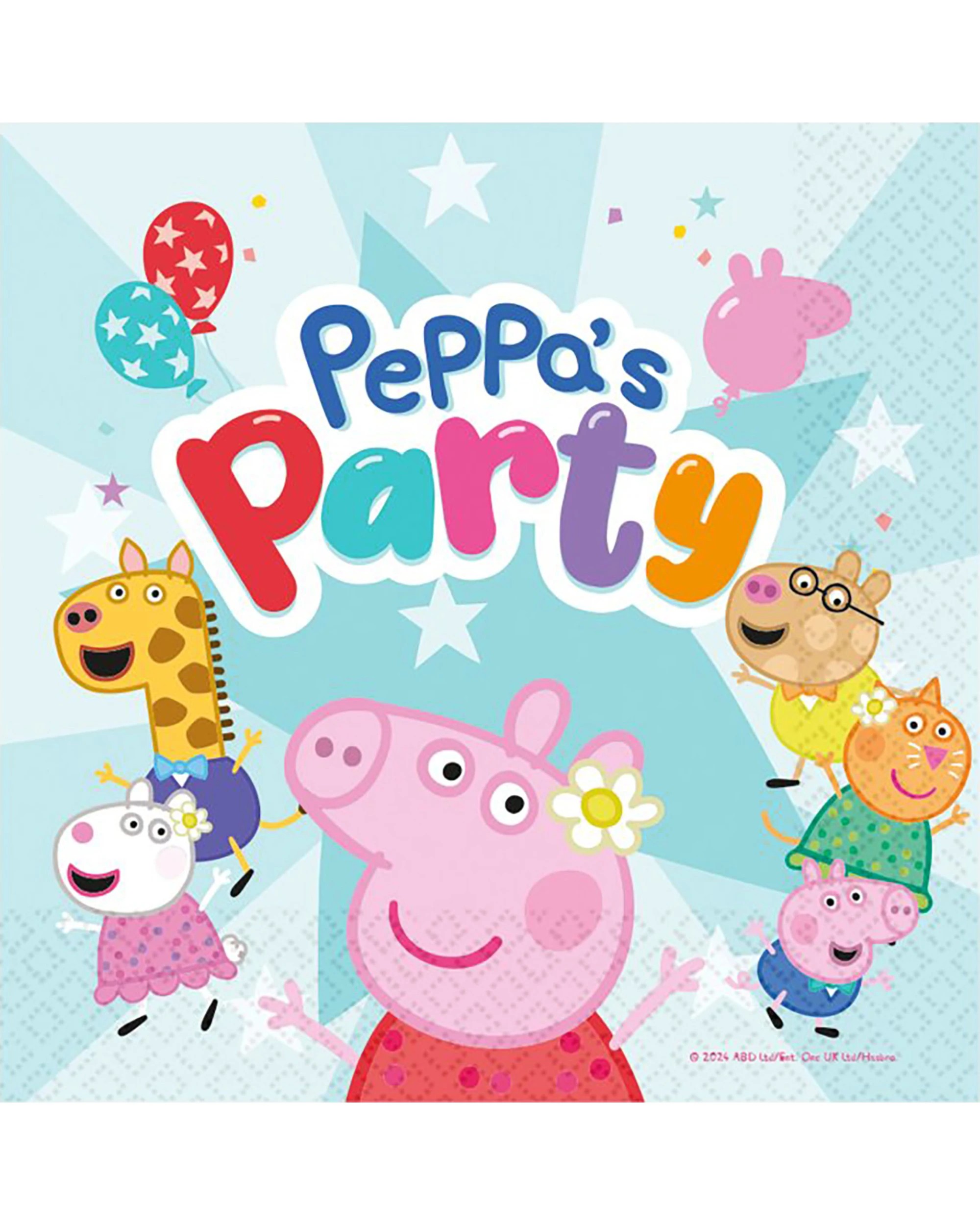1 Amscan Peppa Pig Party Large Napkins Serviettes Pack of 16, 1 of 1