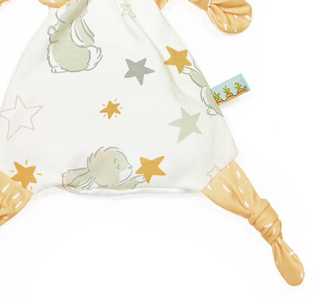 3 Bunnies by the Bay - Little Star Bunny Knotty Friend - Teether - Nursery - Orange, 3 of 4