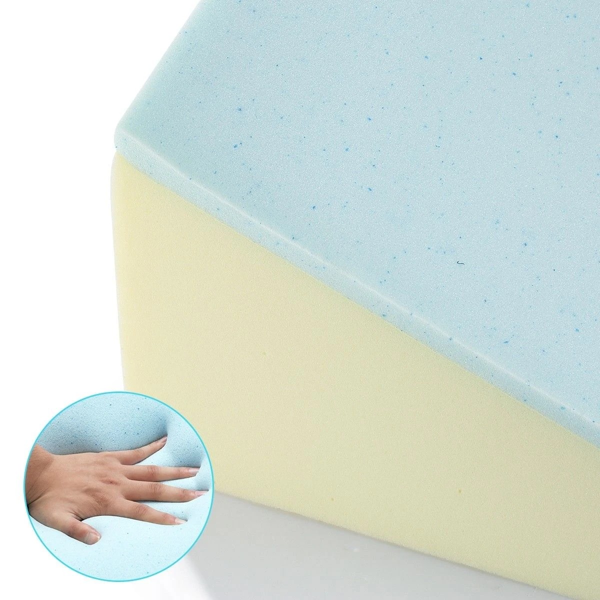 6 LUXDREAM Triangle Bed Wedge Pillow with Memory Foam Topper, 6 of 7