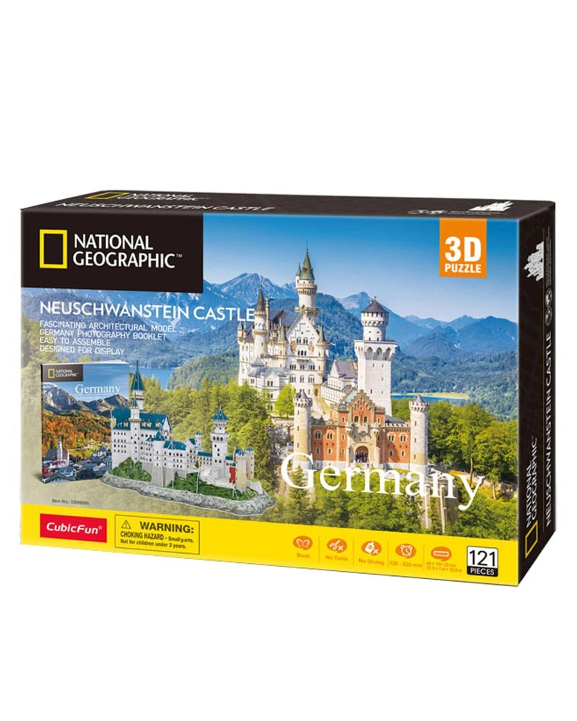1 National Geographic Neuschwanstein Castle 128 Piece 3D Puzzle, 1 of 3
