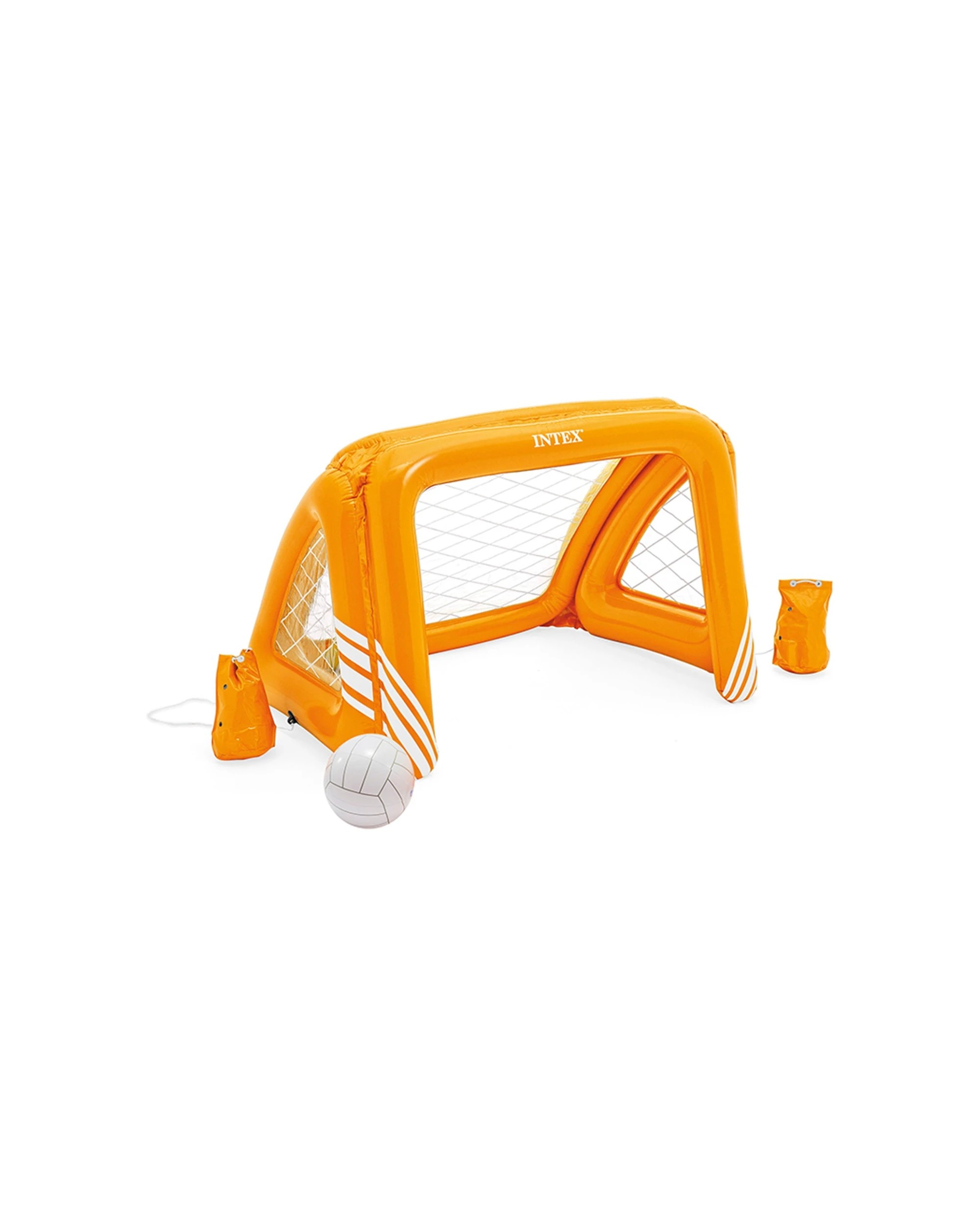 1 Intex Inflatable Soccer Goals Orange Kids Water Pool Toy Suitable Age 6 Plus - Orange, 1 of 2