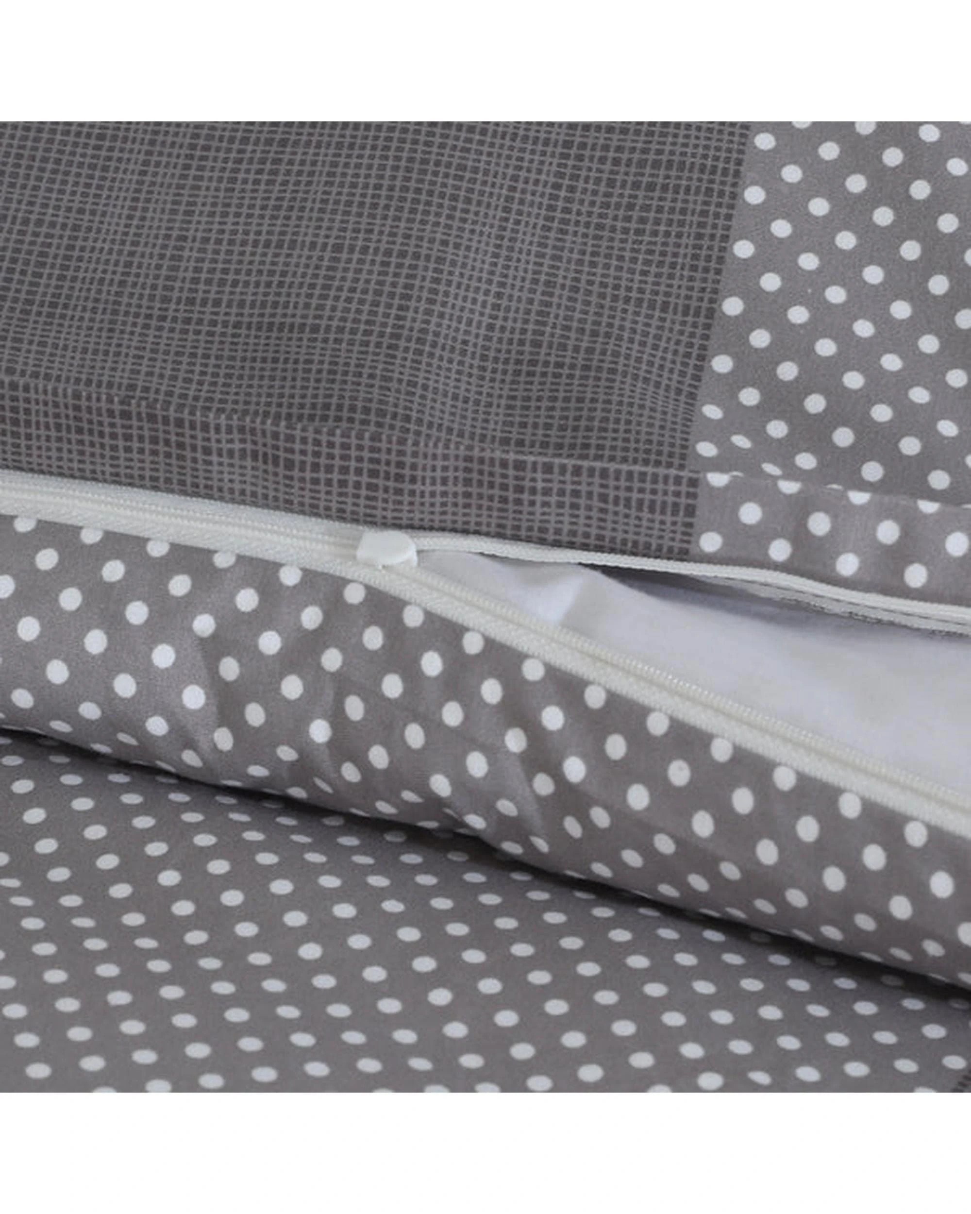 3 Amsons Quilt Cover Set - King Bed - Grey, 3 of 6