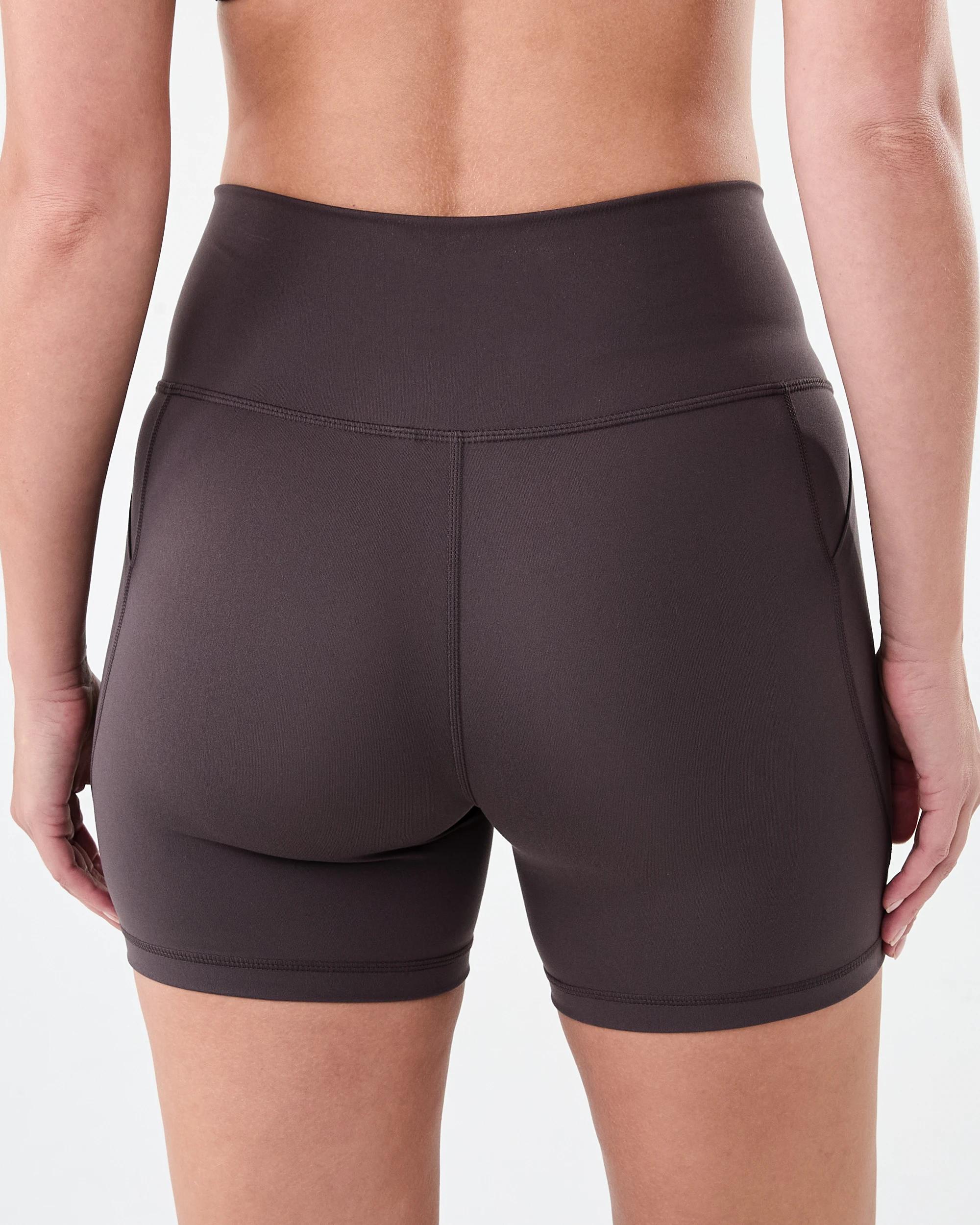 3 Active Womens Ultrasoft Shorts Espresso, 3 of 7