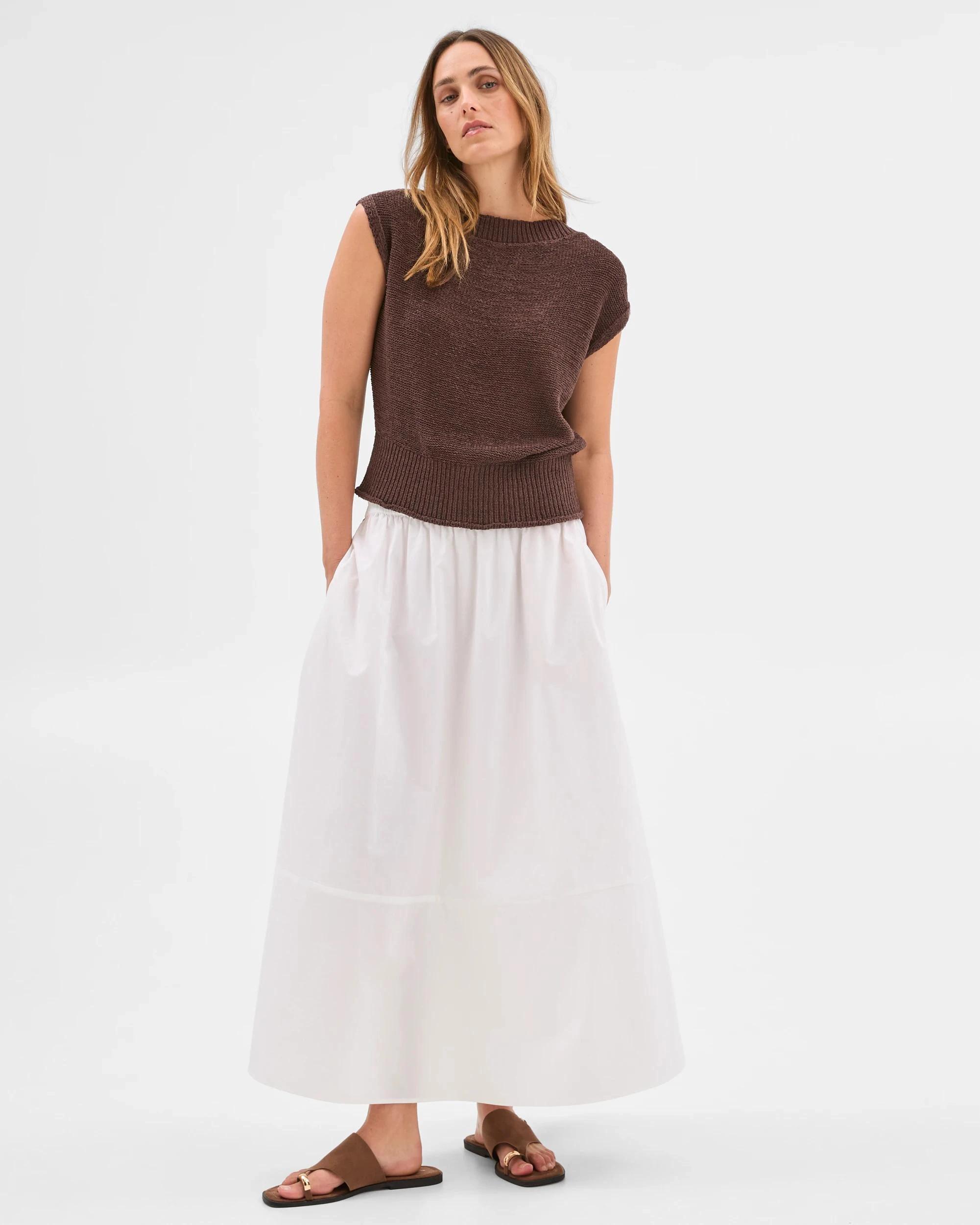 2 Target Tape Yarn Knitted Top BRUNETTE, 2 of 6