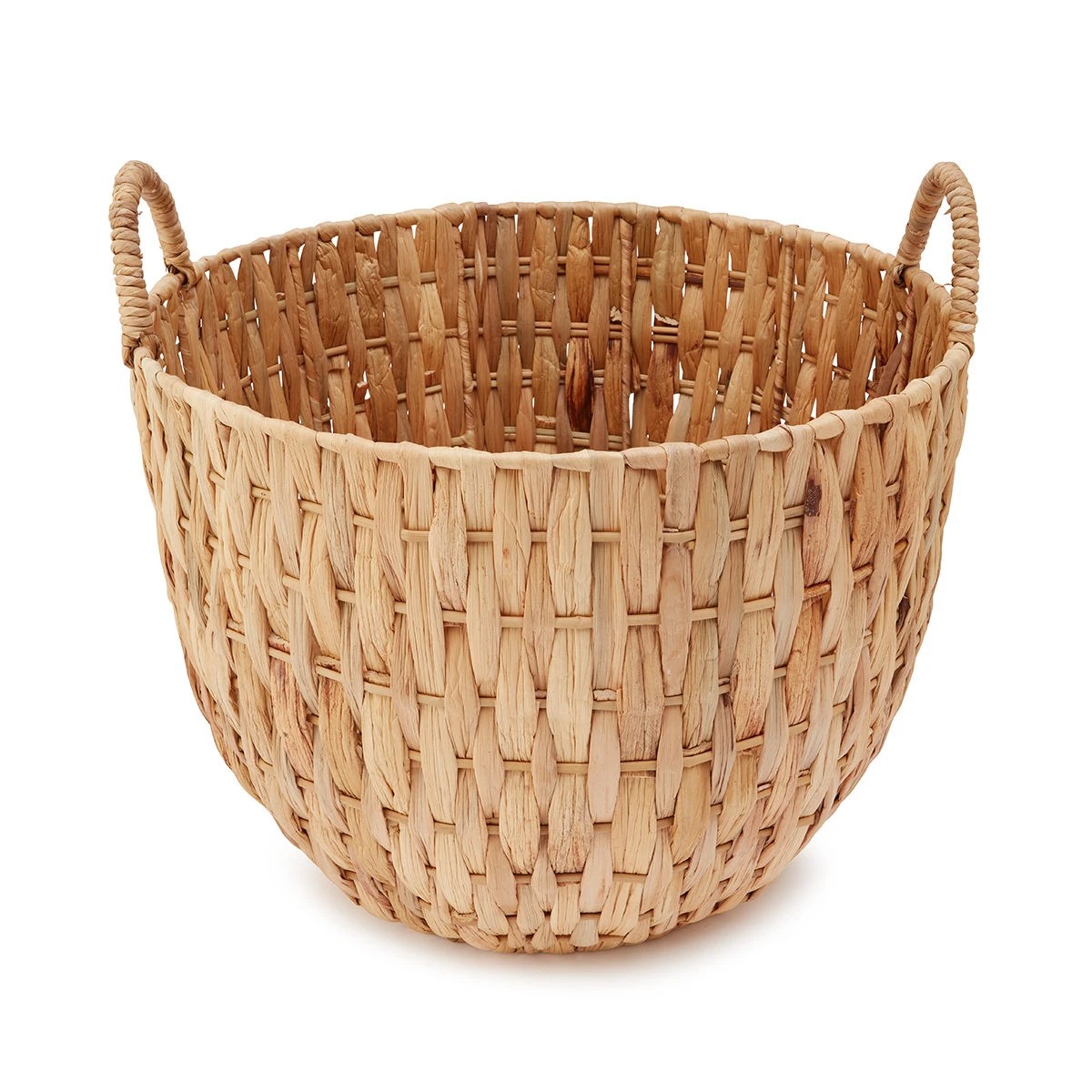 3 Round Natural Detail Basket - Brown, 3 of 8