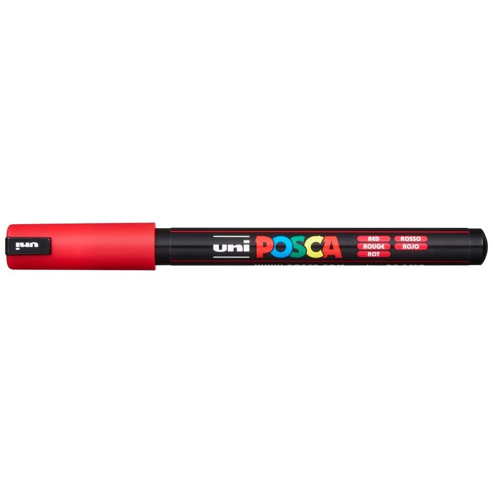 1 POSCA PC 1MR Paint Marker Red, 1 of 7