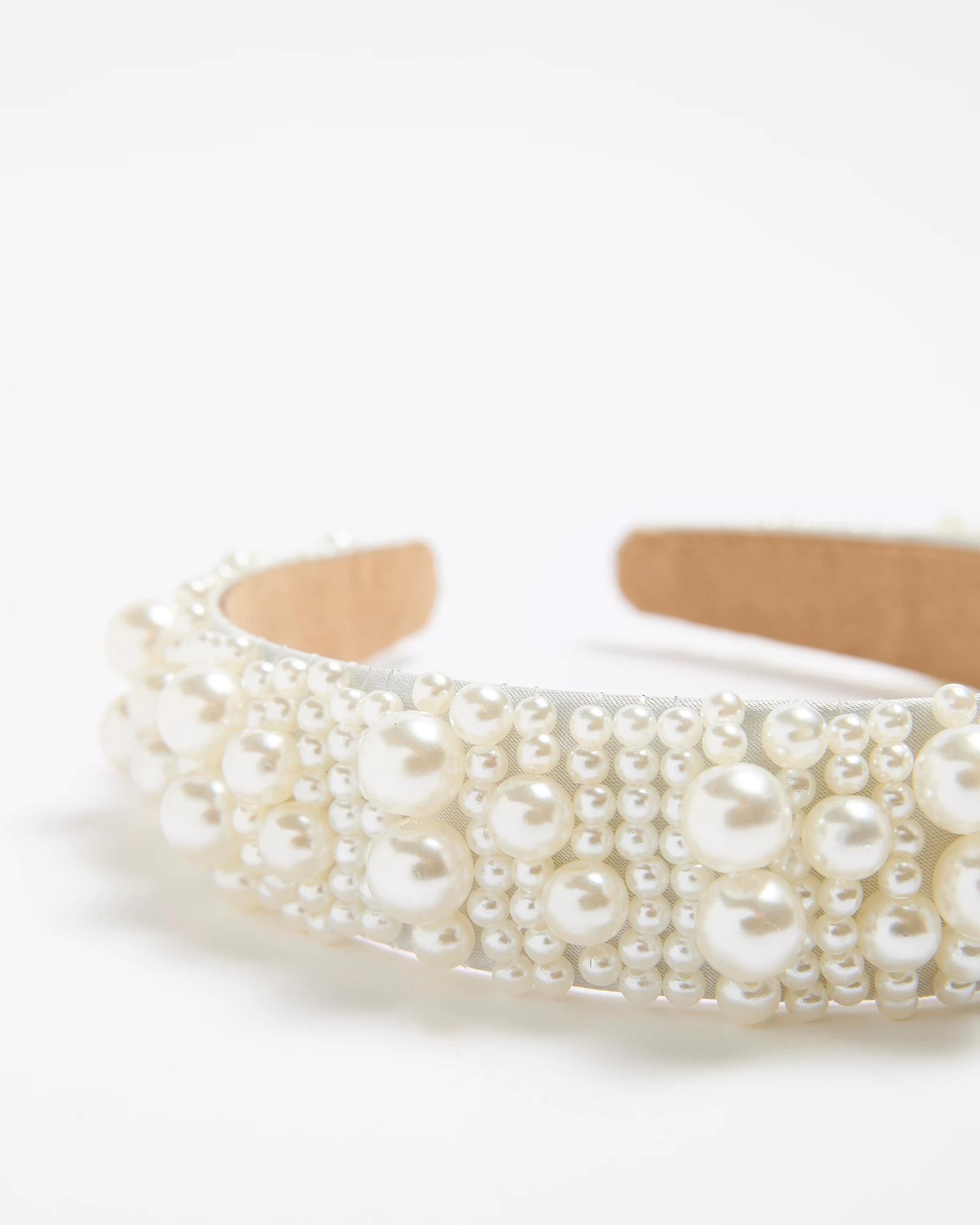 3 Target Faux Pearl Bead Headband PEARL, 3 of 3