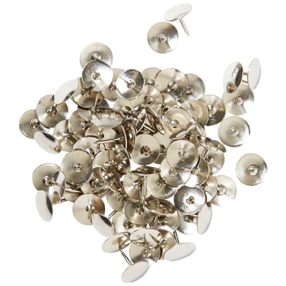 1 J.Burrows Thumb Tacks Silver 150 Pack, 1 of 3