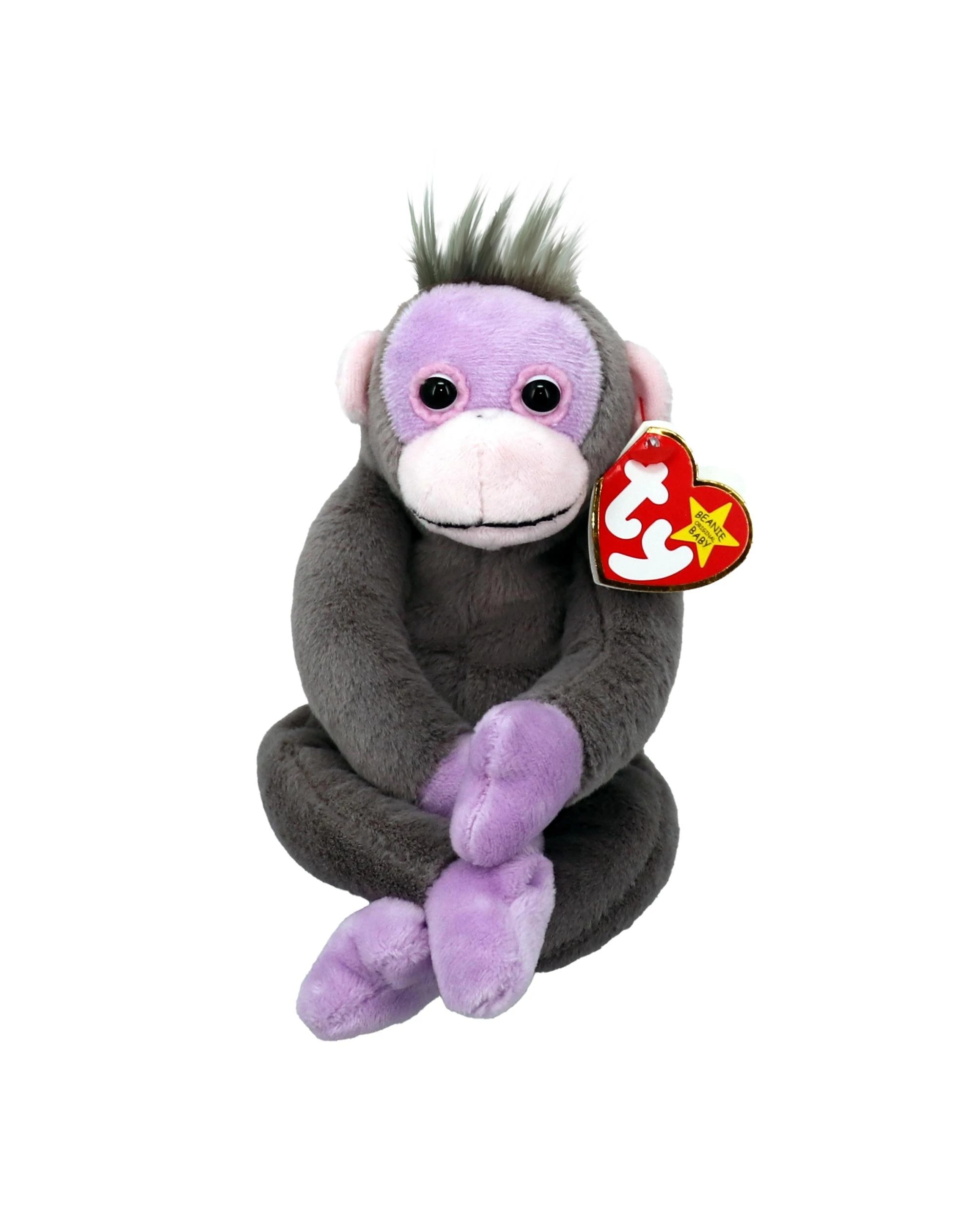 1 TY Beanie Babies Regular Bananas II the Orangutan Plush - Grey, 1 of 1
