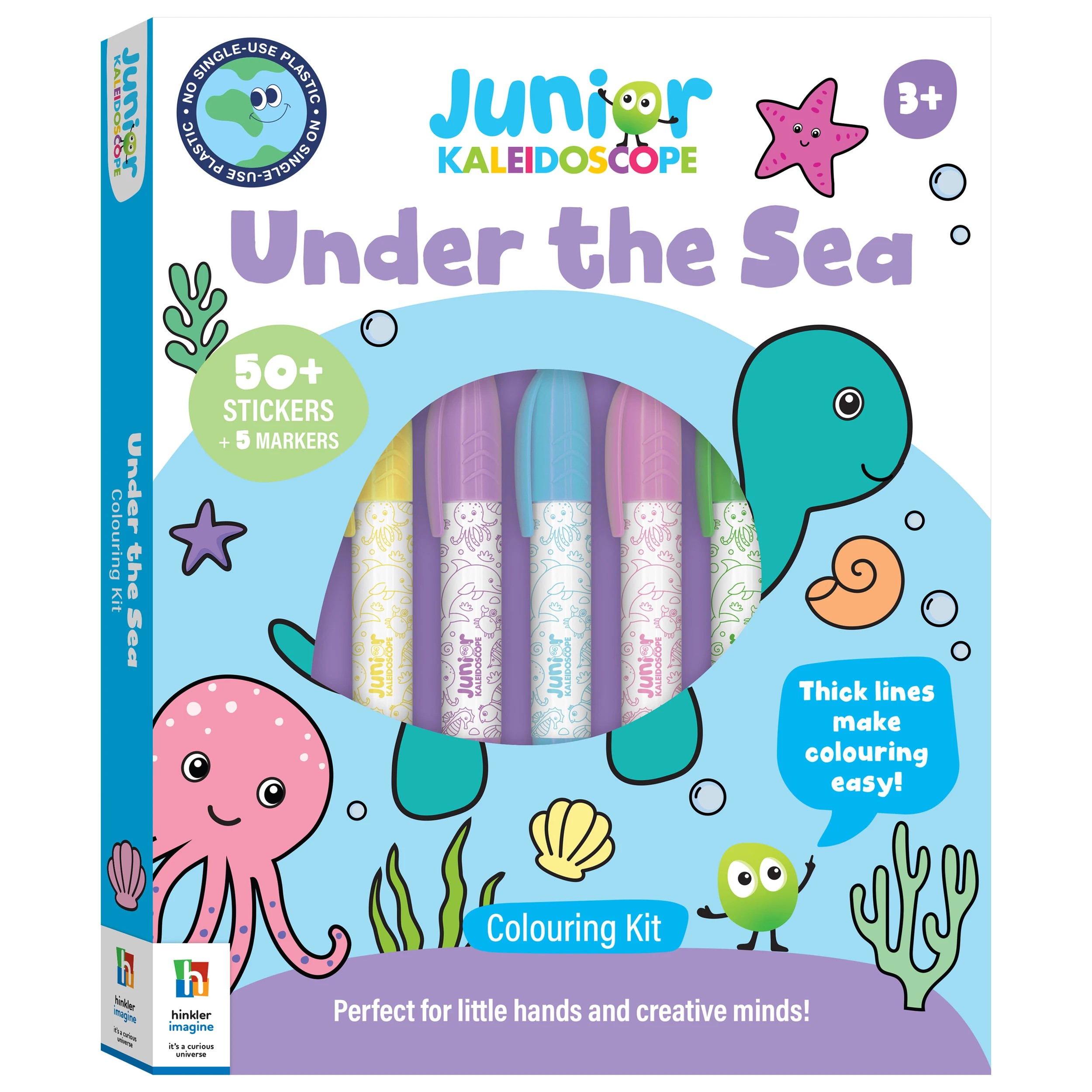 1 Junior Kaleidoscope Under the Sea Colouring Kit - Book, 1 of 5