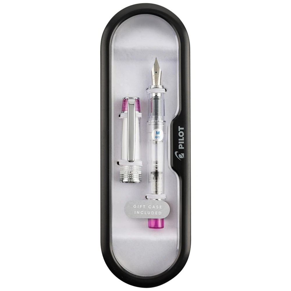 3 PILOT Prera Fountain Pen Translucent Pink Barrel, 3 of 6