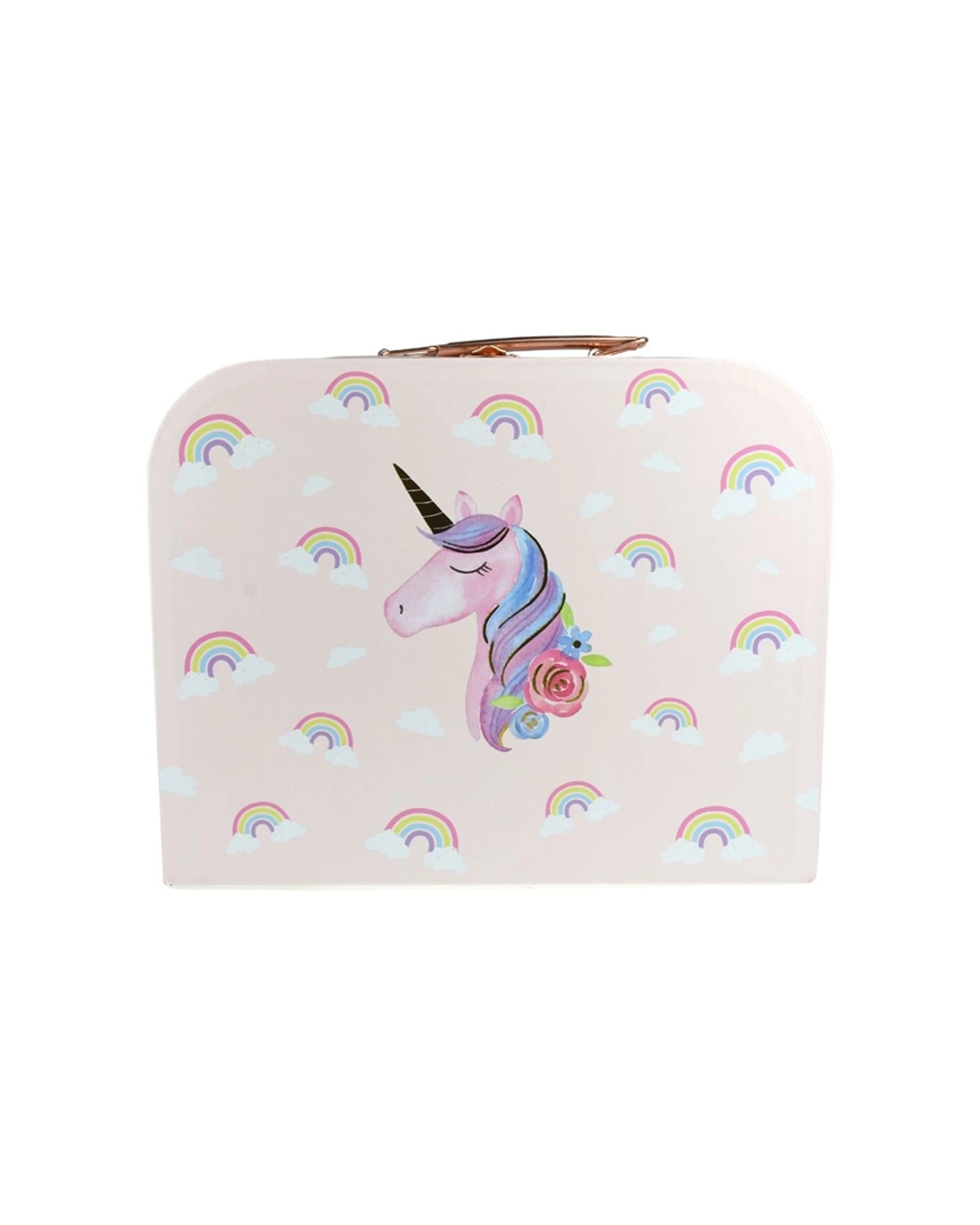 2 Kaper Kidz 18pc Rainbow Unicorn Tin Tea Mug Set In Suitcase Kids Pretend Play Toy - Multi, 2 of 6