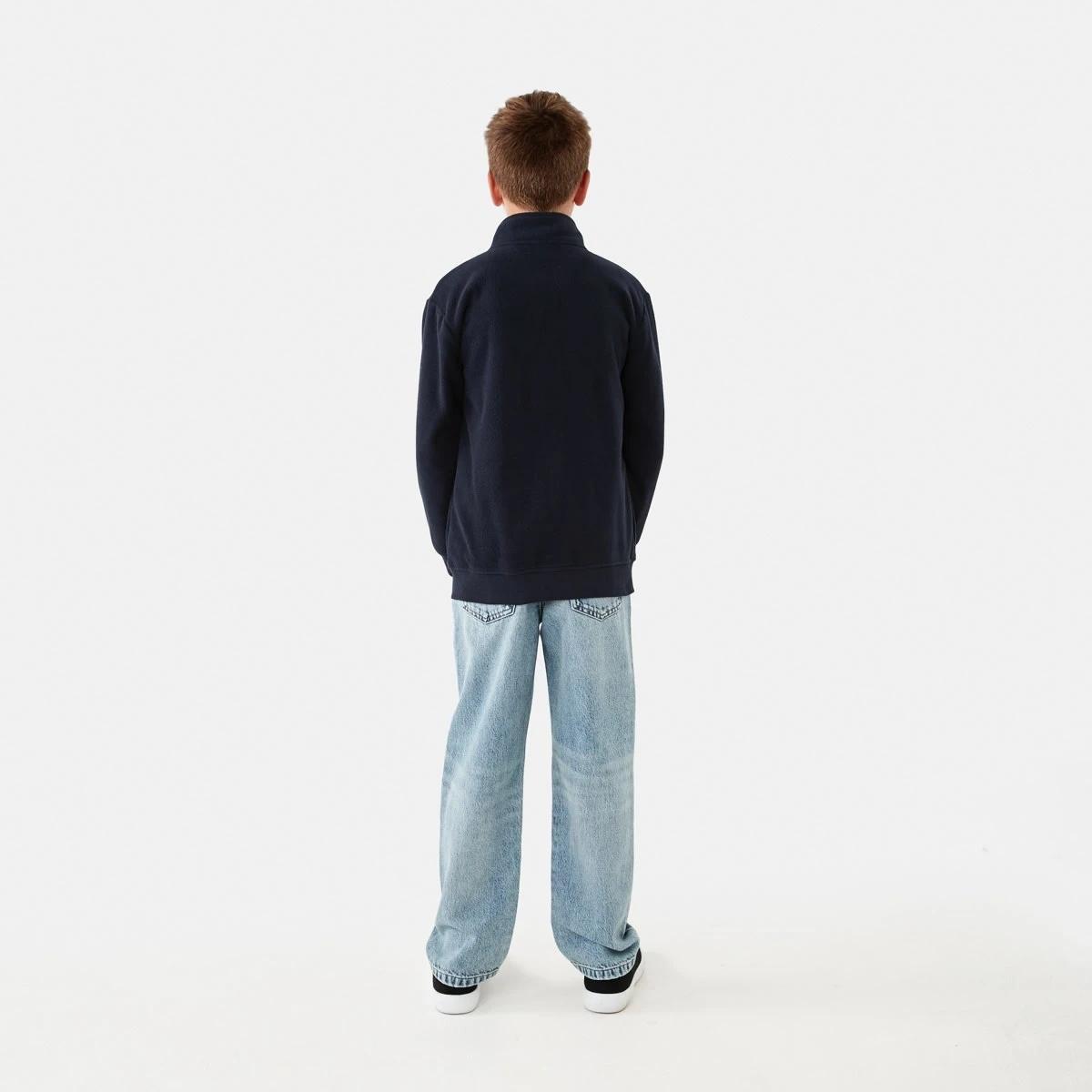 8 Zip Through Polar Fleece Sweatshirt Nvy Sphire, 8 of 10