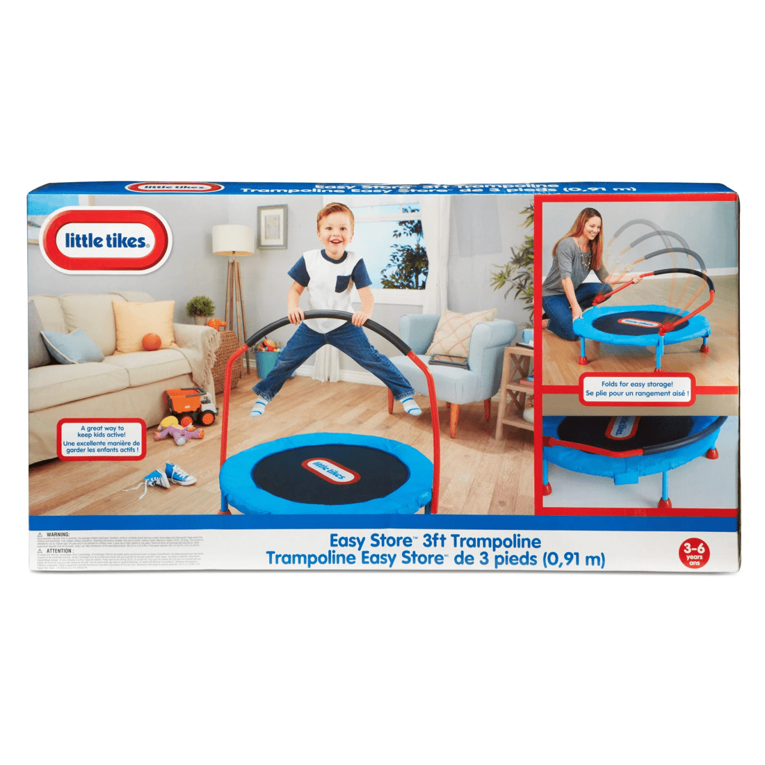 2 Little Tikes Easy Store 3ft Trampoline - Multi, 2 of 4