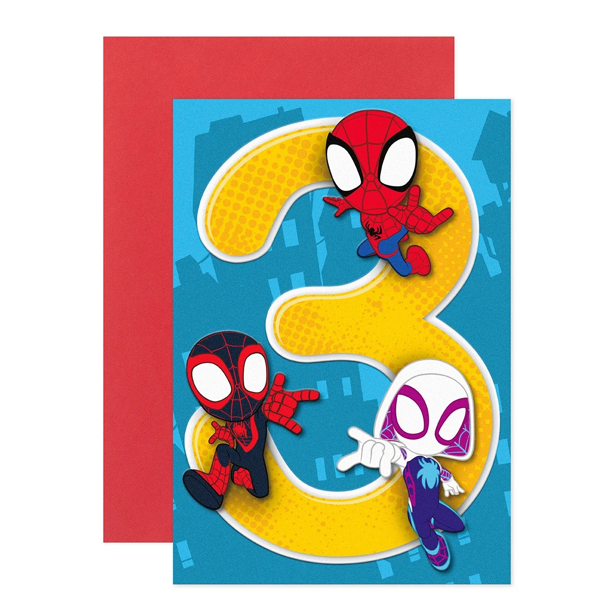 1 Connections from Hallmark 3rd Birthday Card - Spider-Man, 1 of 3