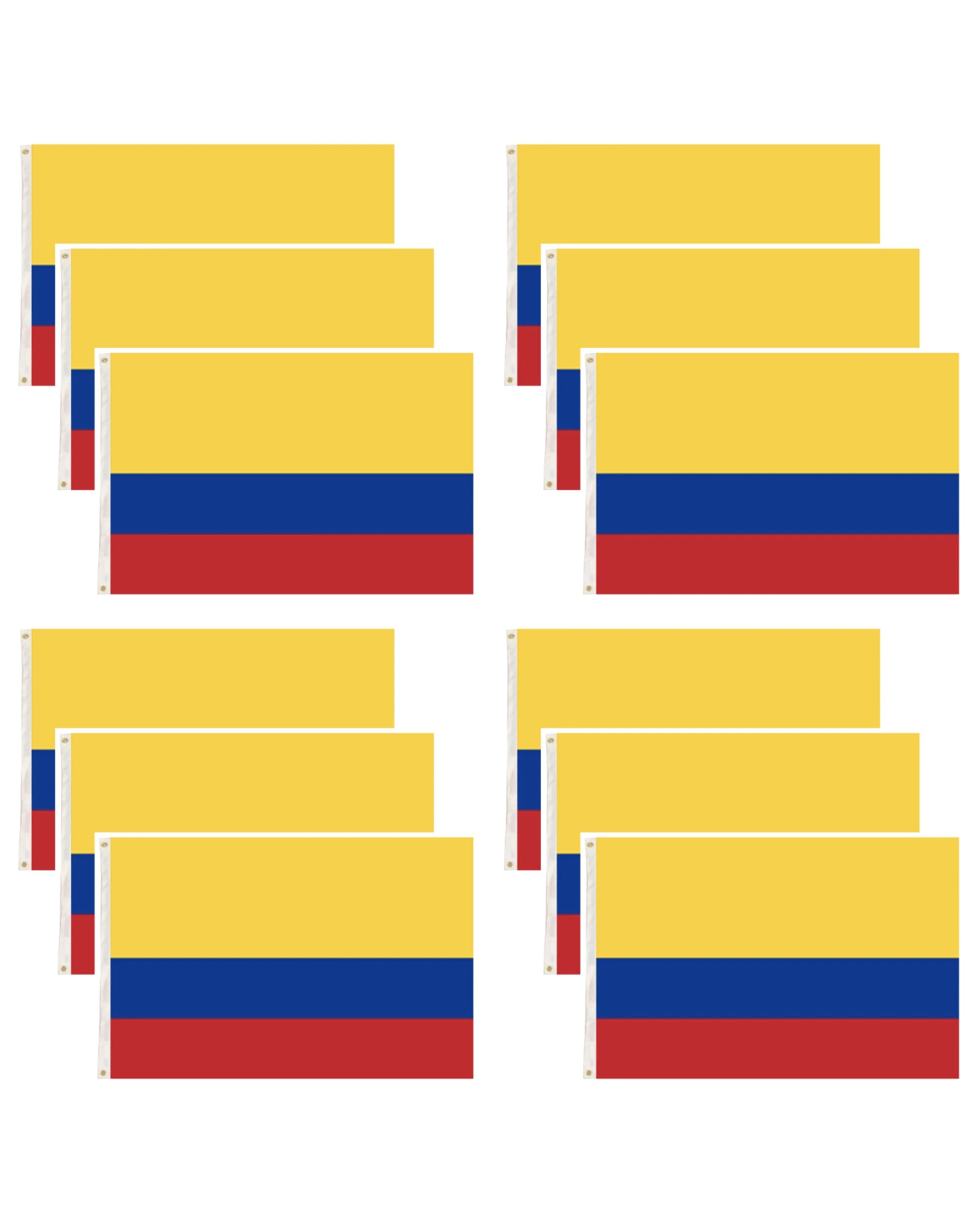 1 BR Costumes Colombia Country Flag Colombian National 12 Pack, 1 of 1
