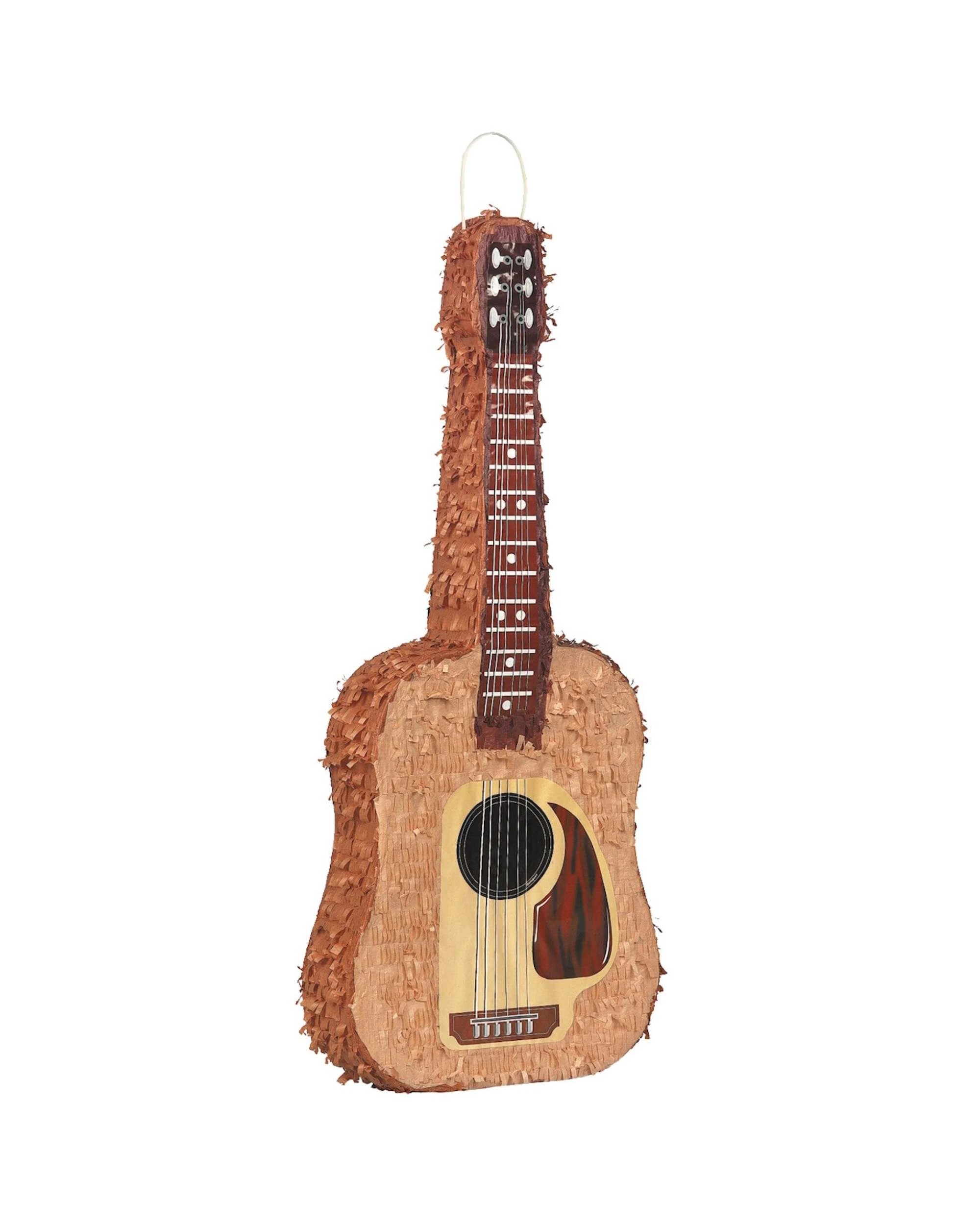 1 Unique Guitar Pinata - Brown, 1 of 1