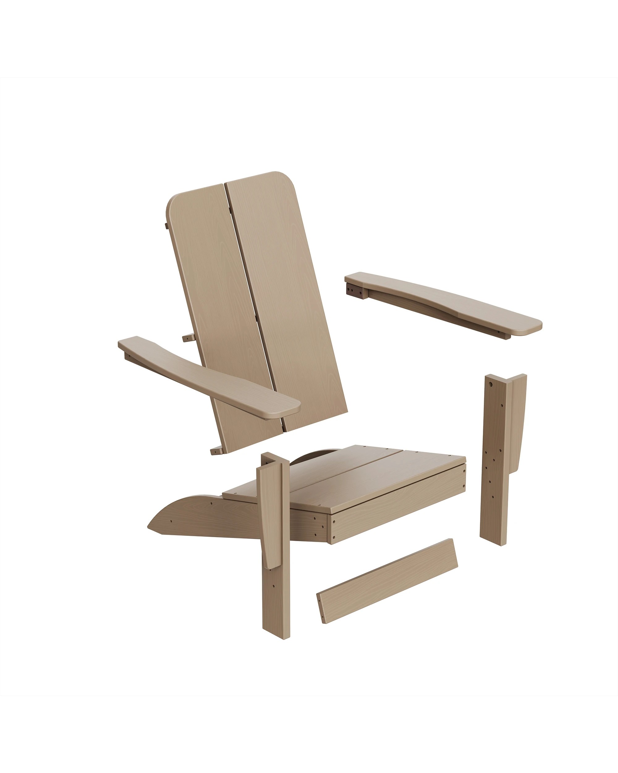 6 IHOMDEC Outdoor HDPE Adirondack Chair, 6 of 9
