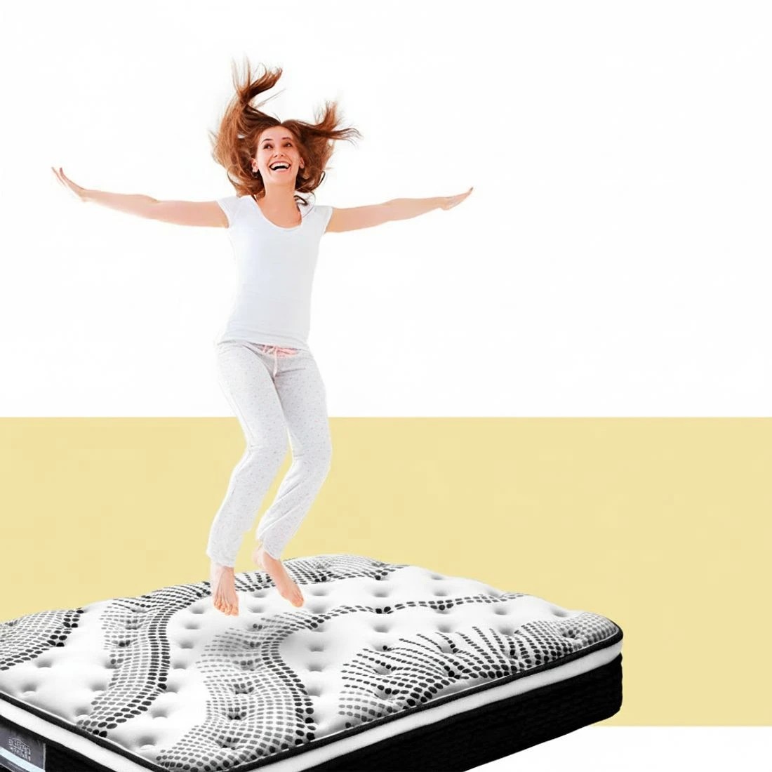 4 Giselle Bedding 32cm Mattress Euro Top Single - Single Bed - Multi, 4 of 10