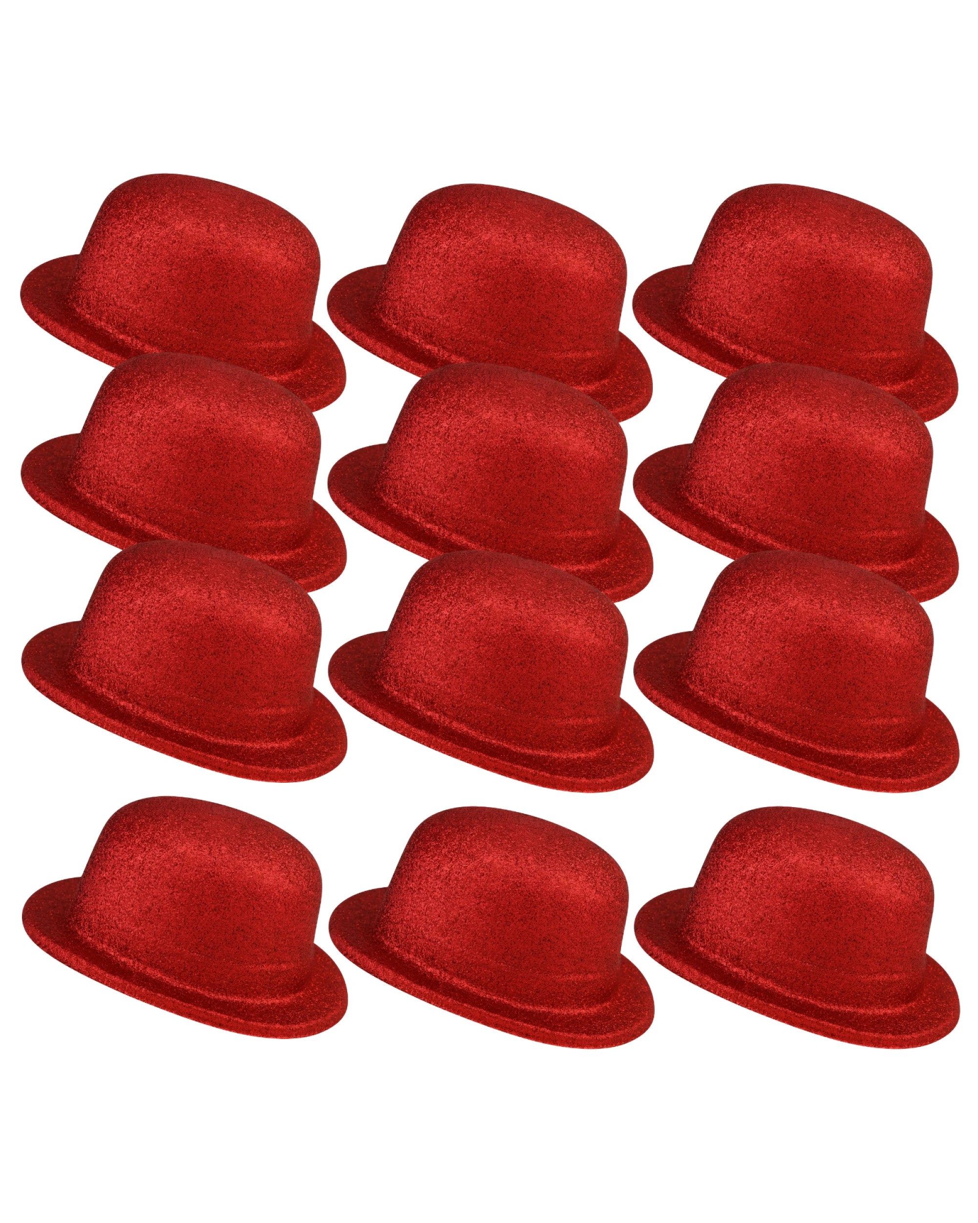2 BR Costumes Glitter Bowler Hat Party Costume Accessory - Bulk Pack of 12, 2 of 3