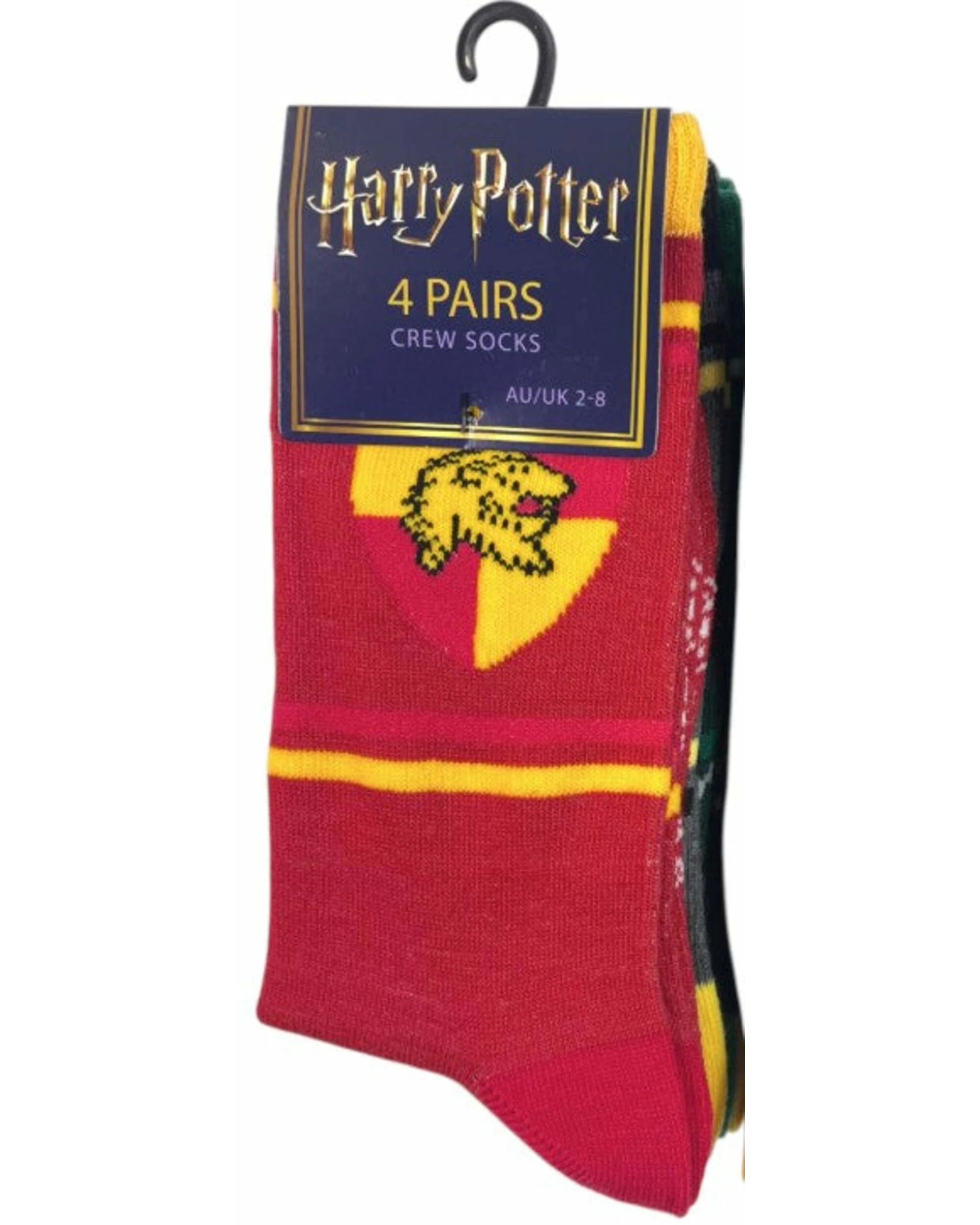 5 Warner Bros Harry Potter Crew Kids Sock 4 Pack Asst. Size - 9-12, 5 of 5