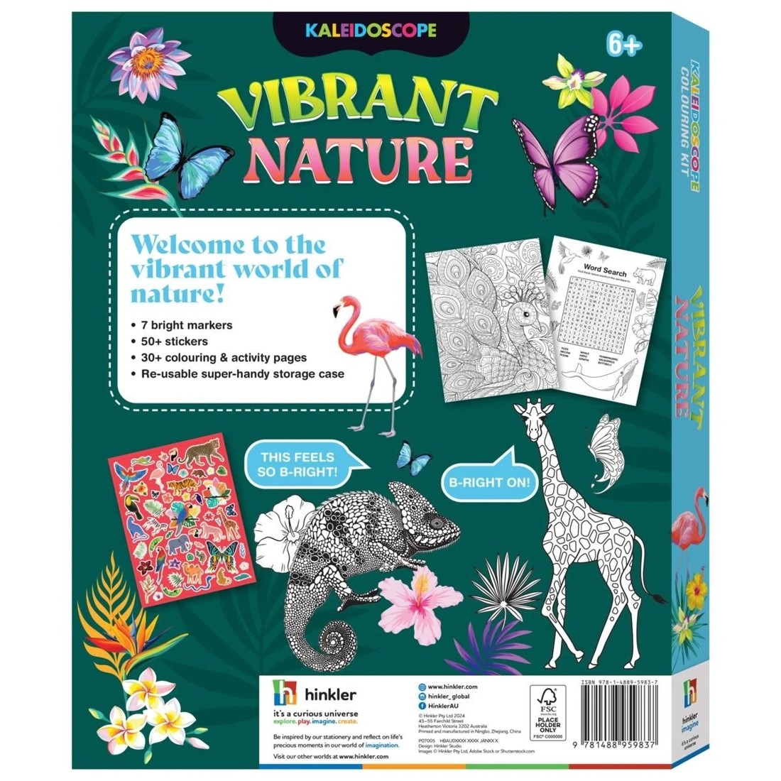 5 Kaleidoscope: Vibrant Nature Colouring Kit - Book, 5 of 5