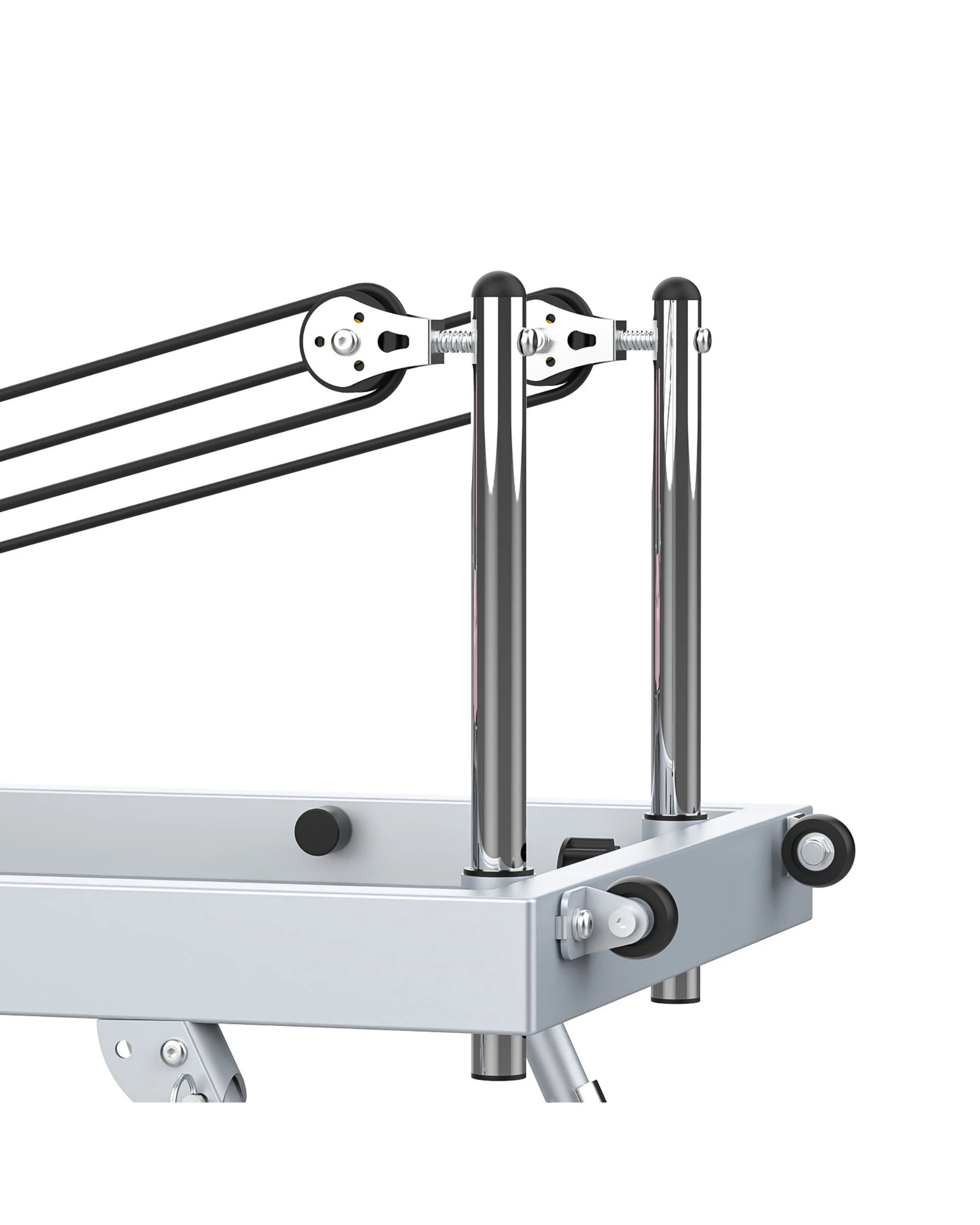 3 Advwin Foldable Pilates Reformer Machine Exercise Equipment with Wheels Purple, 3 of 7