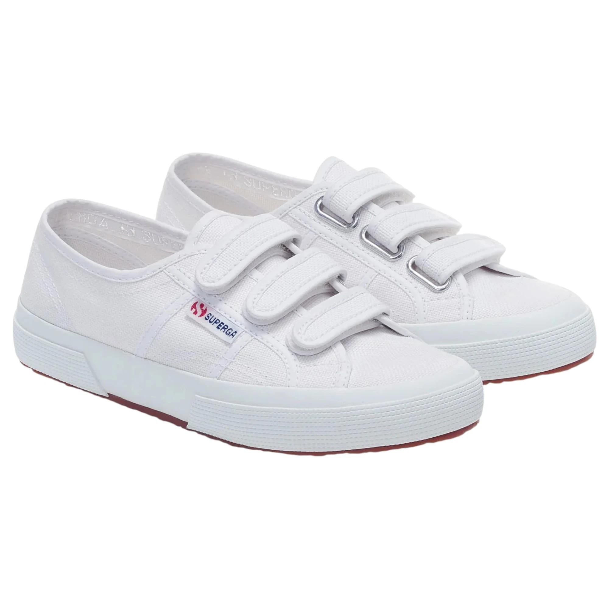 5 Superga Unisex 2750 Cotu 3 Strap White Casual Shoes WHITE, 5 of 6