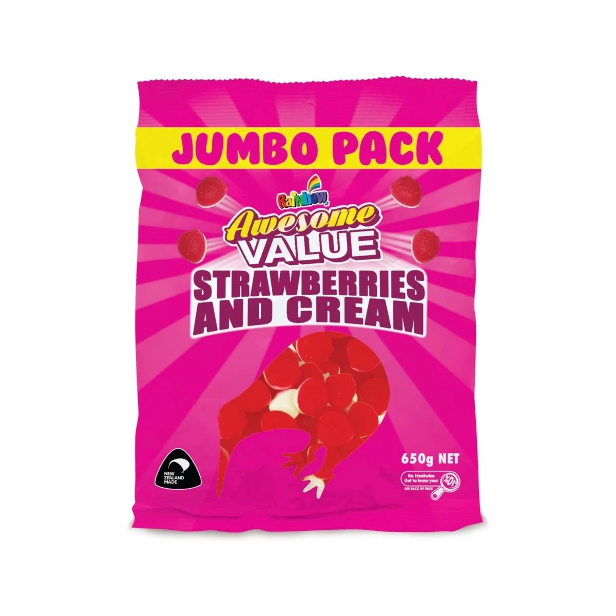 1 Rainbow Strawberries & Cream Gummies 650g, 1 of 1
