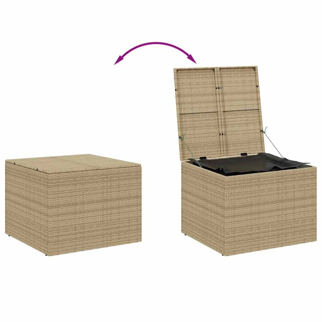 7 vidaXL Outdoor Storage Box on Wheels Ample Storage - Beige, 7 of 9