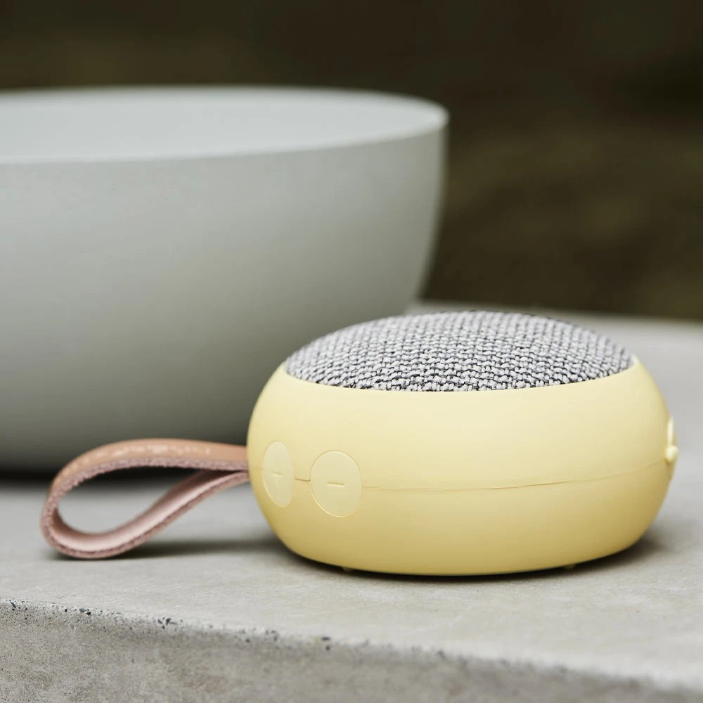 3 Kreafunk Ago 2 Fabric Bluetooth Speaker - Yellow, 3 of 4