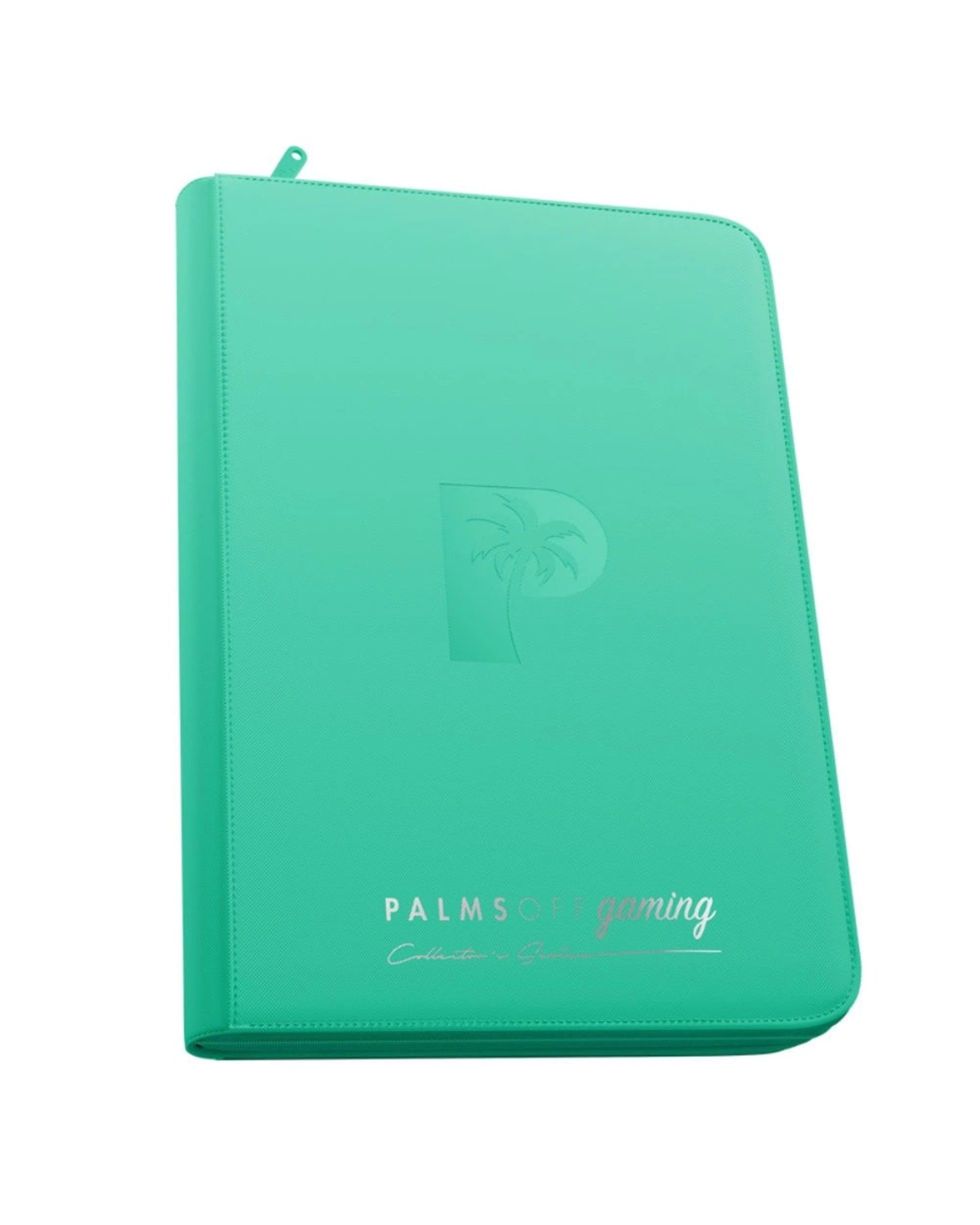 1 Palms Off Gaming Collector's Series Top Loader 9 Pocket Zip Binder - Turquoise, 1 of 7