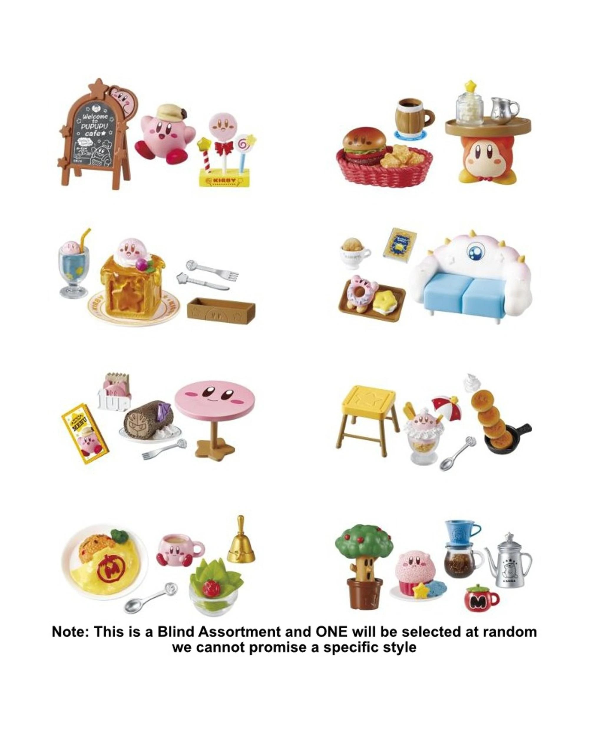 2 Re-Ment Kirby Kirby's Cafe Time Blind Box, 2 of 3